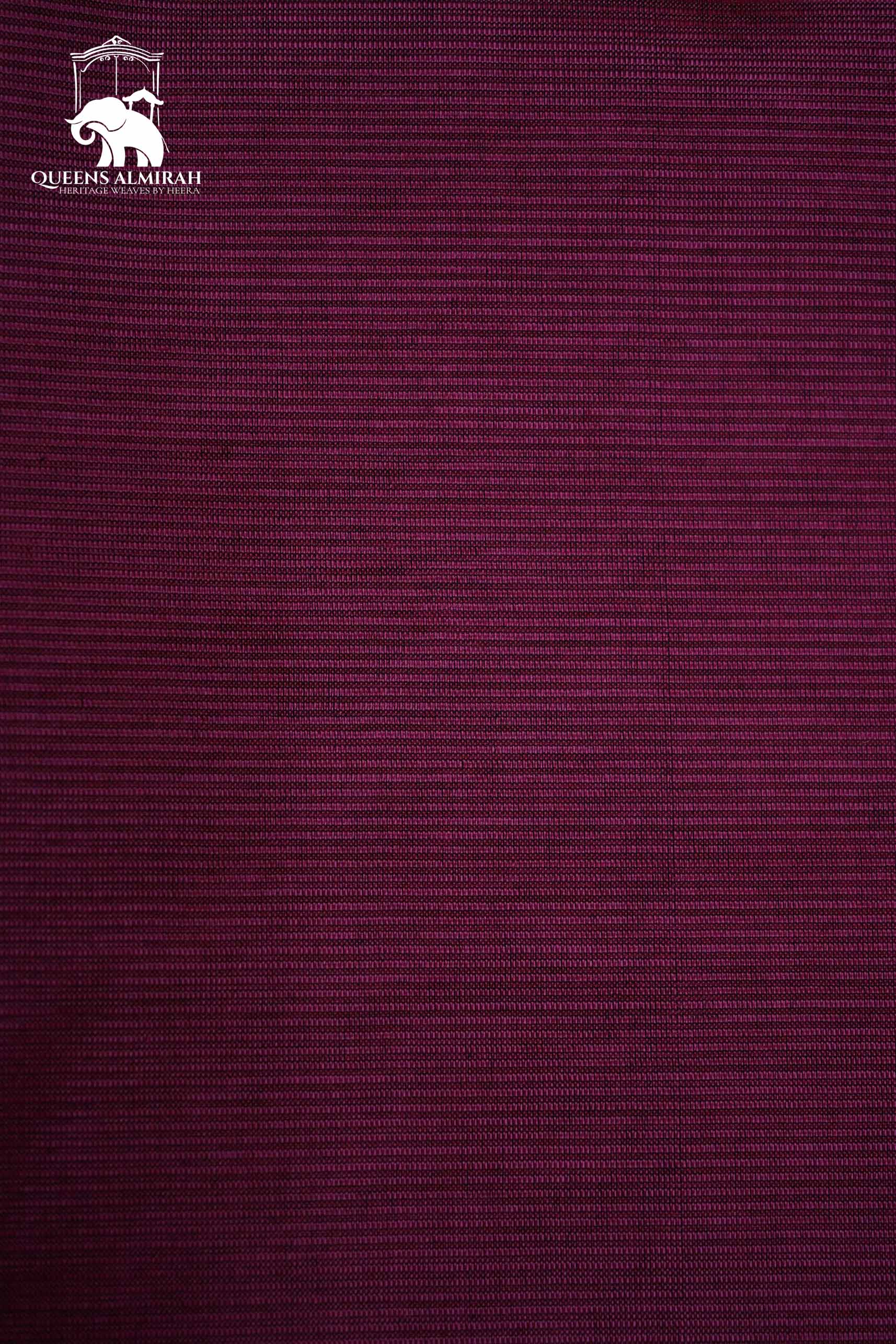 DARK MAGENTA WITH GOLD BORDER MANGALGIRI SAREE - Queens Jewel Emporium