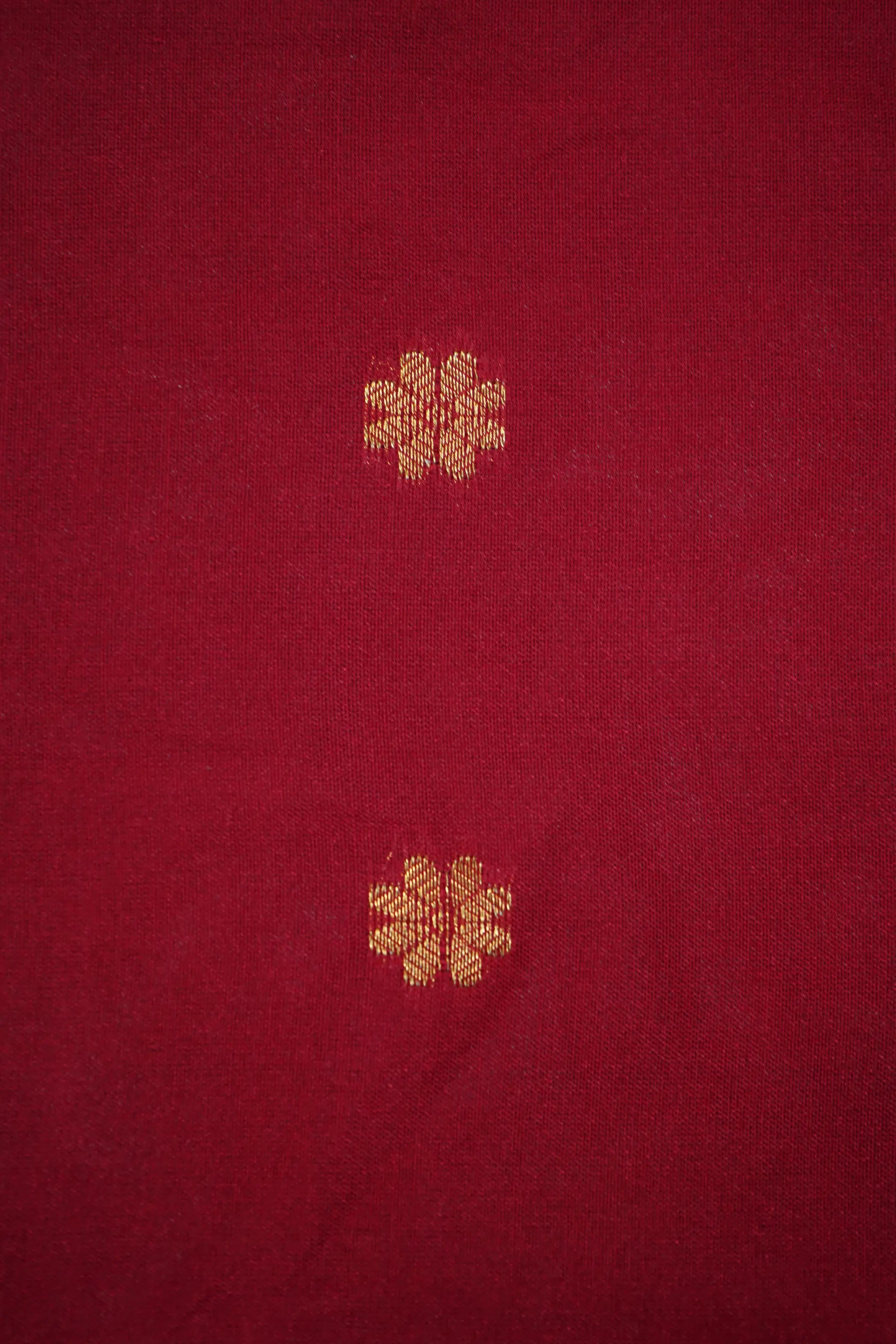 DARK RED WITH COCO BROWN MANGALGIRI GADWALSAREE - Queens Jewel Emporium