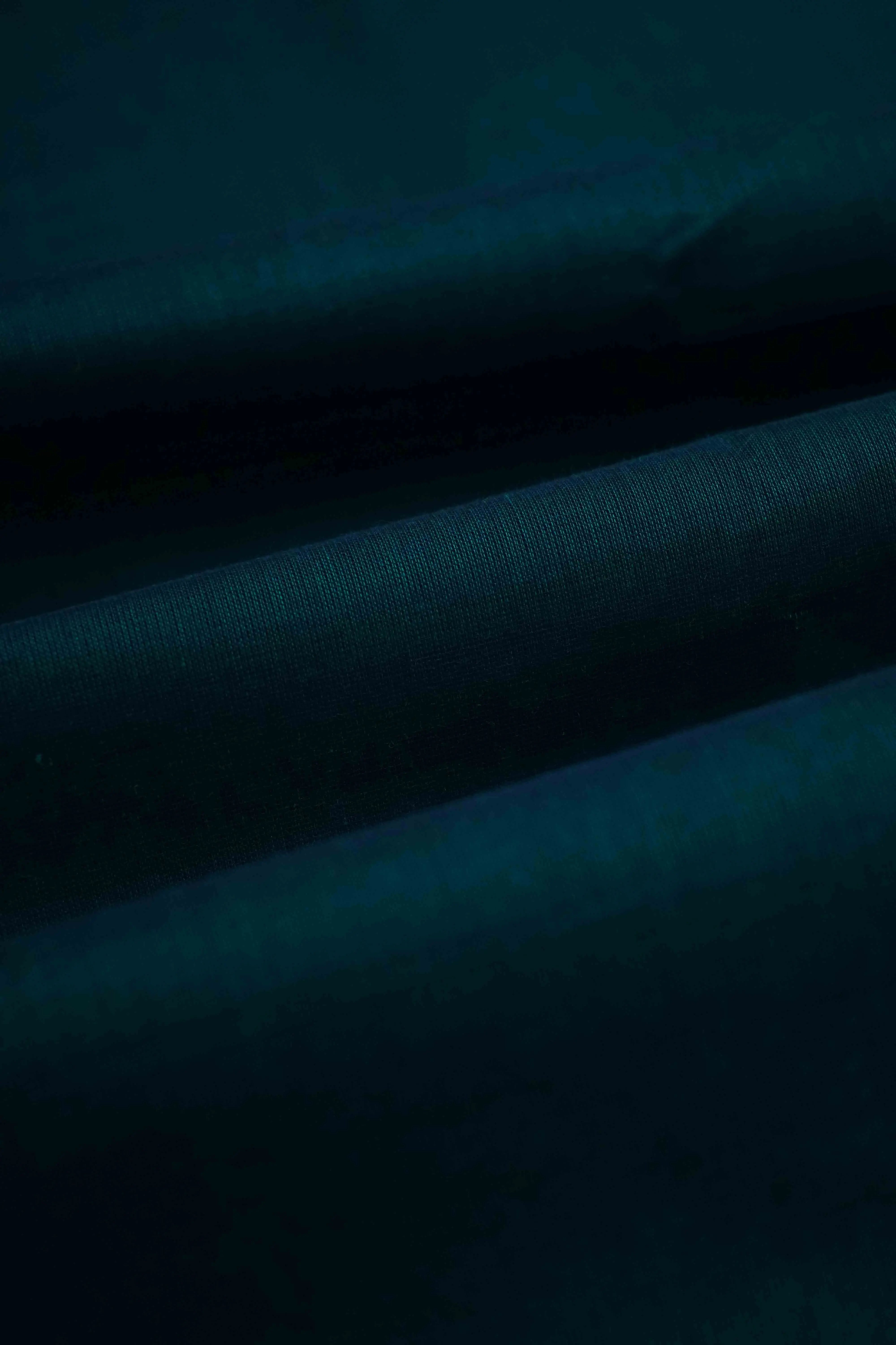 DEEP TEAL WITH DIRTY PURPLE KANCHI COTTON SAREE - Queens Jewel Emporium