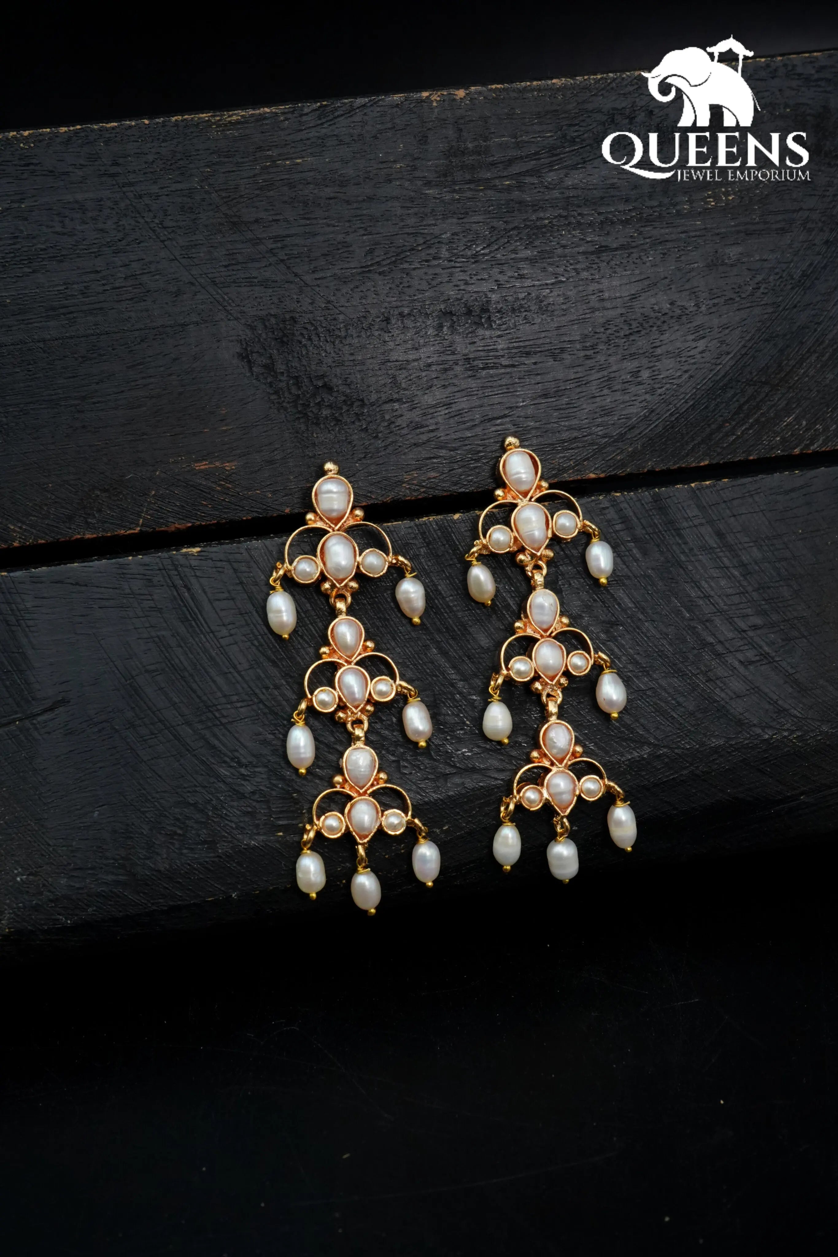 DEVISHA PEARL EARRINGS - Queens Jewel Emporium