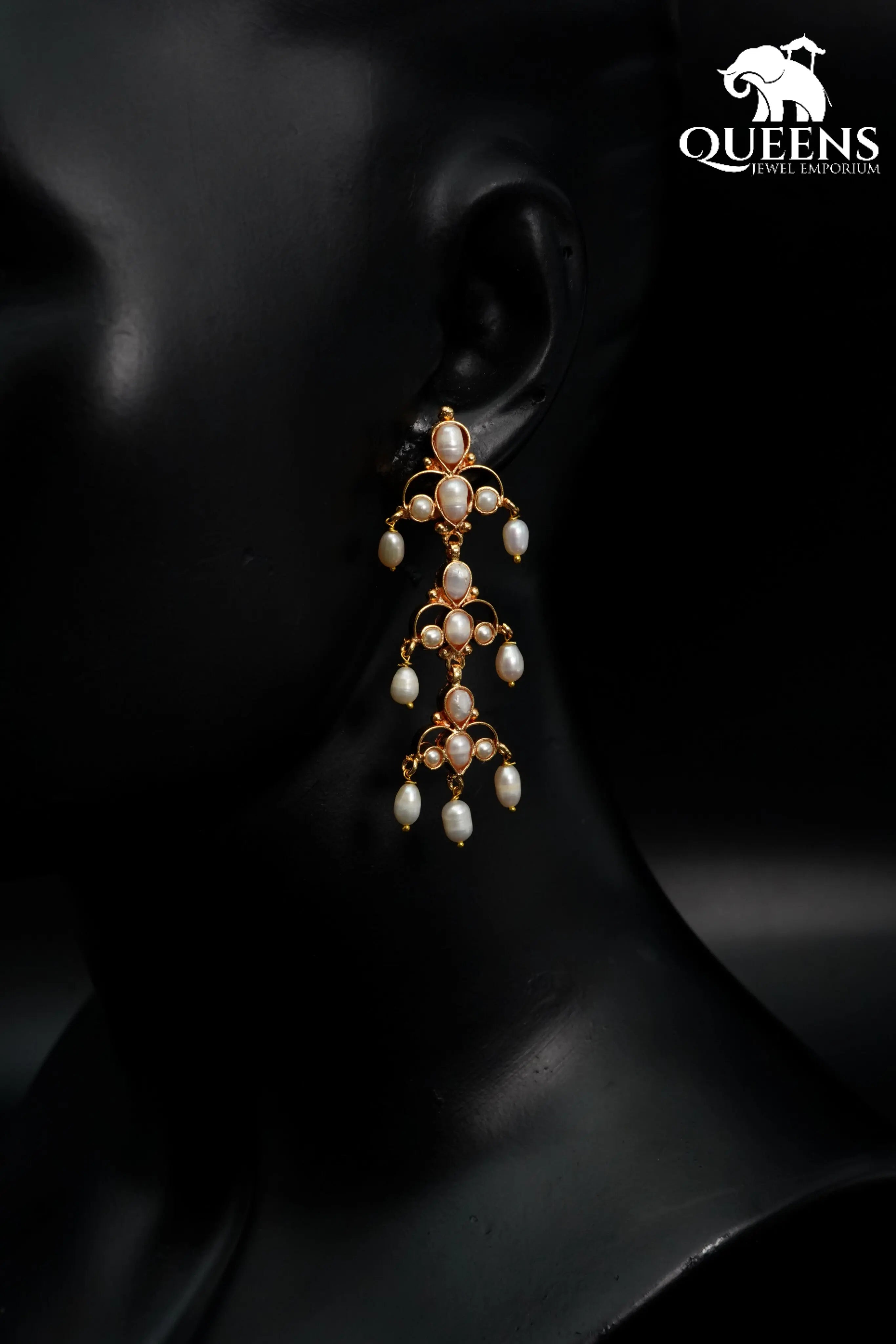 DEVISHA PEARL EARRINGS - Queens Jewel Emporium