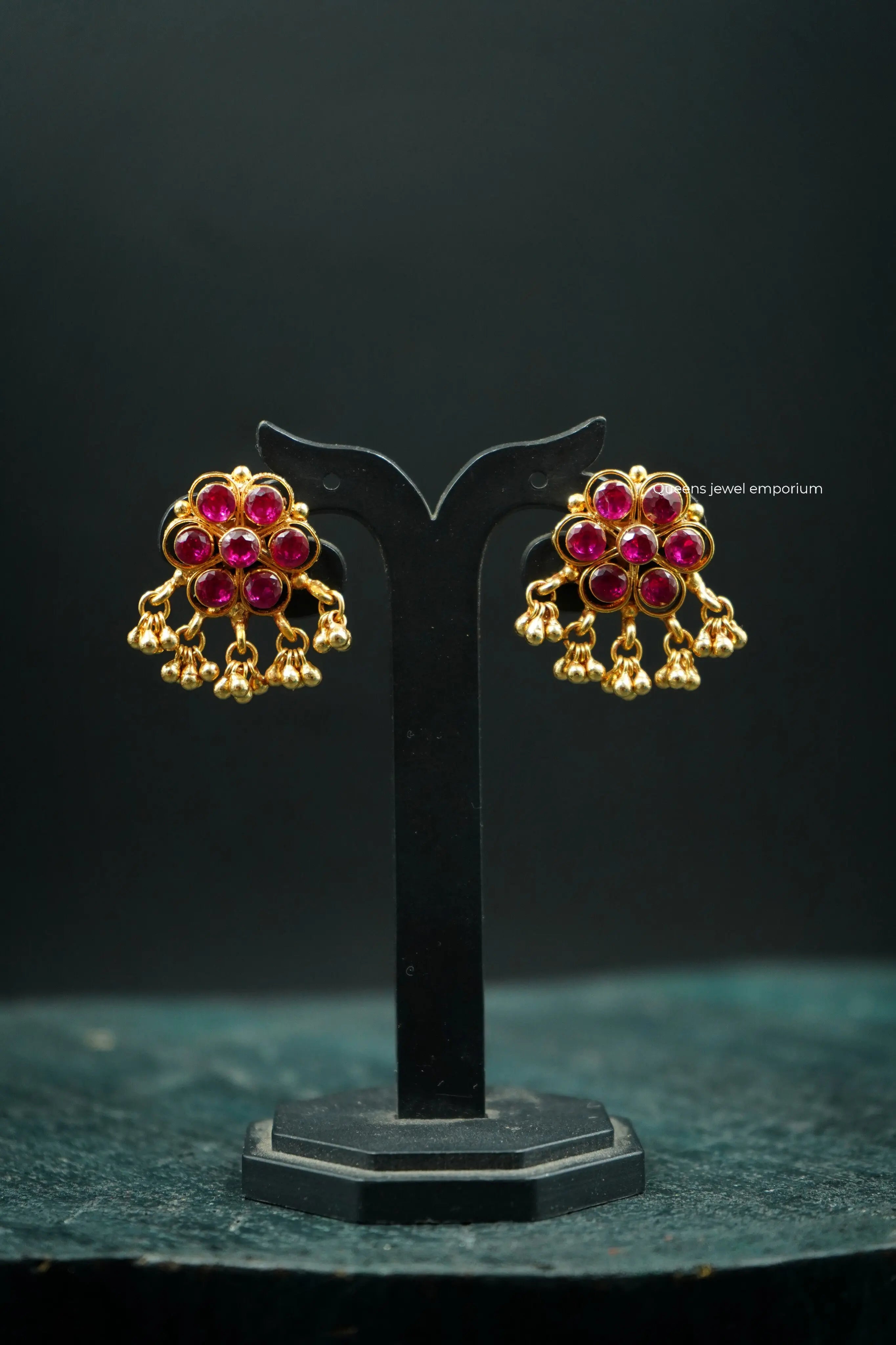 DHEEMA RETRO EARRING - Queens Jewel Emporium