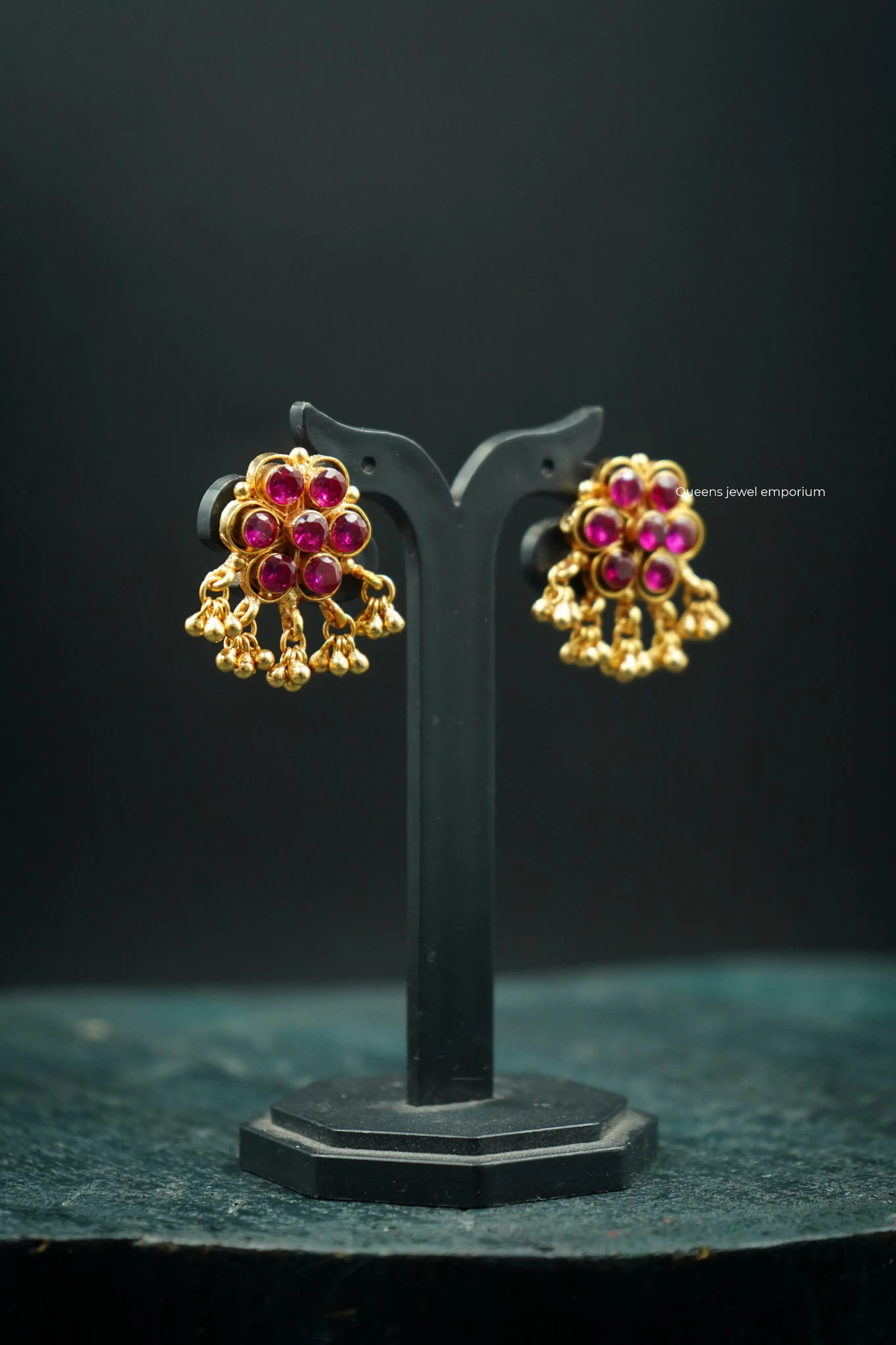 DHEEMA RETRO EARRING - Queens Jewel Emporium