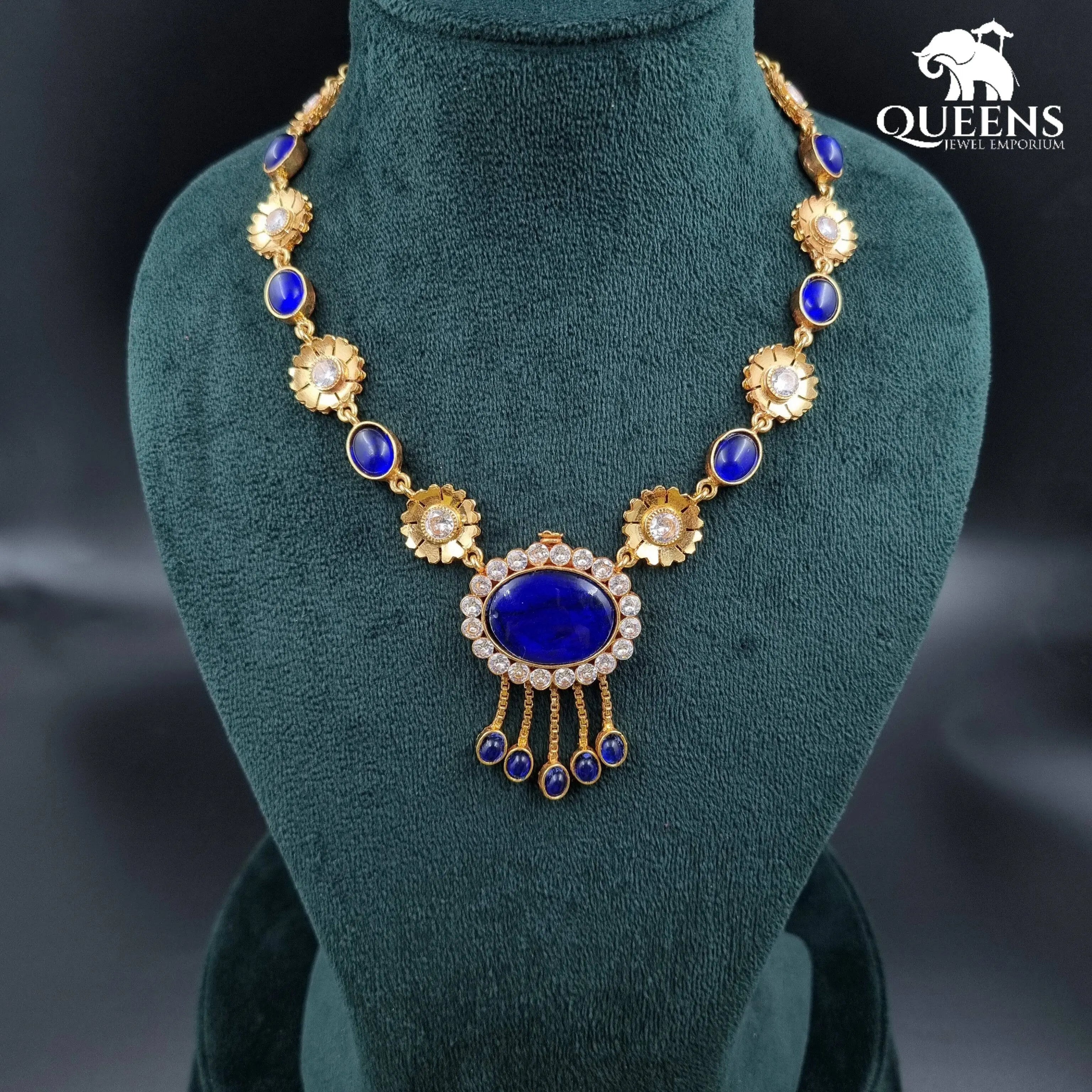 DHIKSHA KEMP NECKLACE - Queens Jewel Emporium