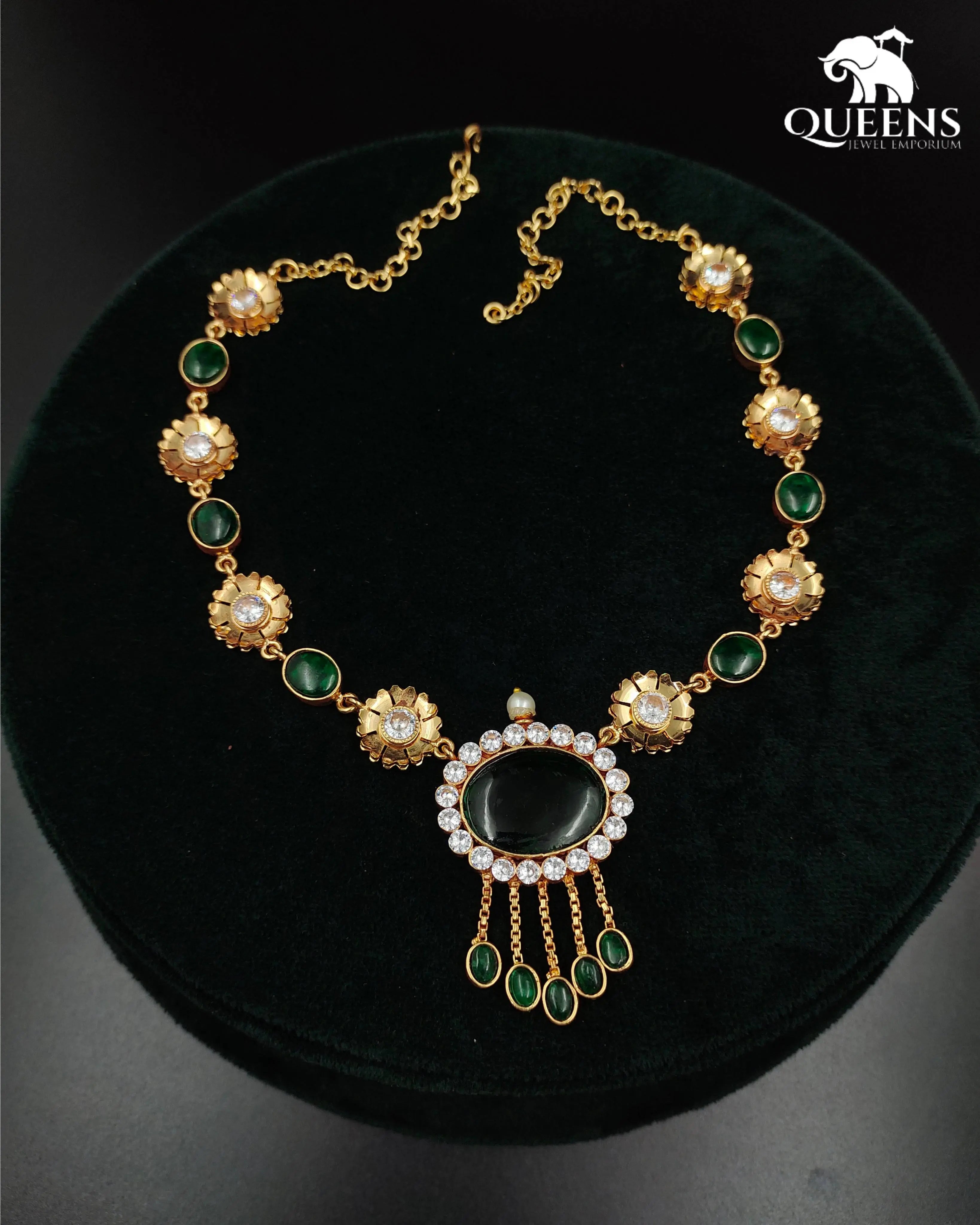 DHIKSHA KEMP NECKLACE - Queens Jewel Emporium