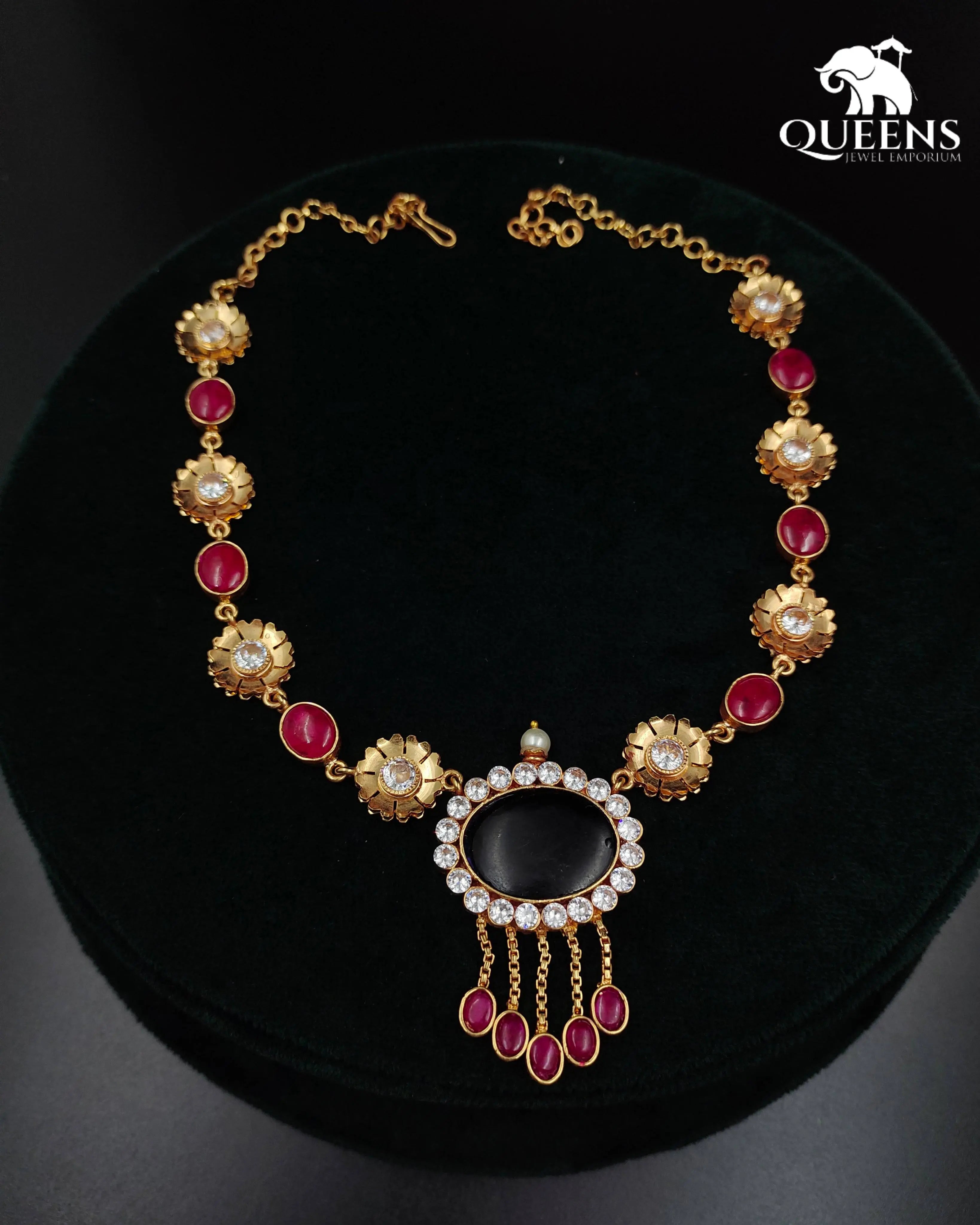 DHIKSHA KEMP NECKLACE - Queens Jewel Emporium