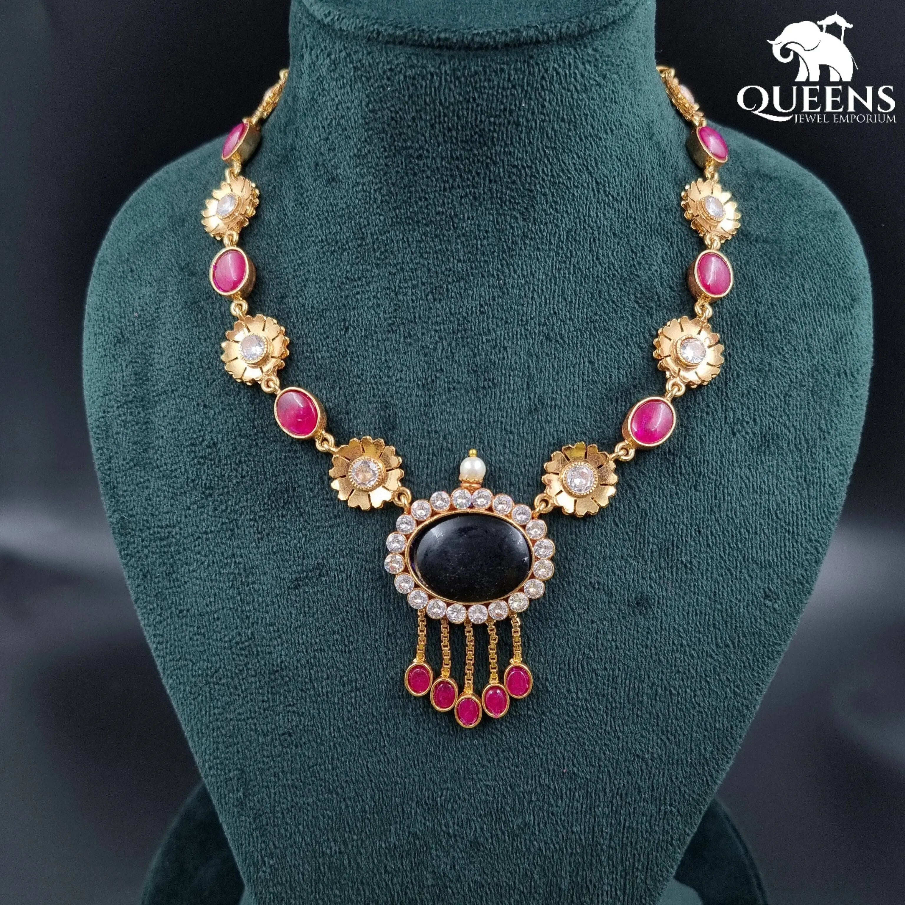 DHIKSHA KEMP NECKLACE - Queens Jewel Emporium