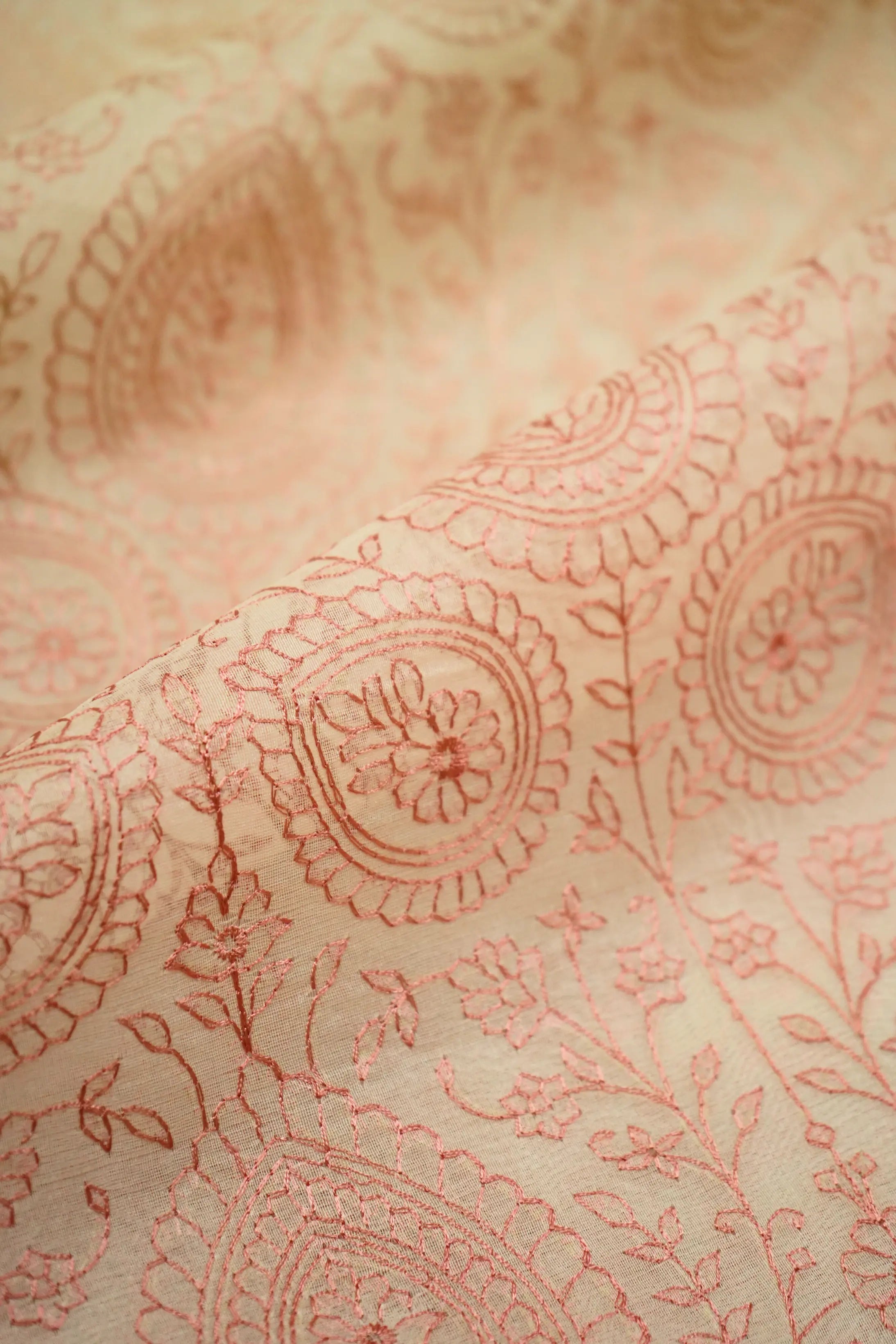 DOUBLE SPANISH WHITE ORGANZA SAREE - Queens Jewel Emporium