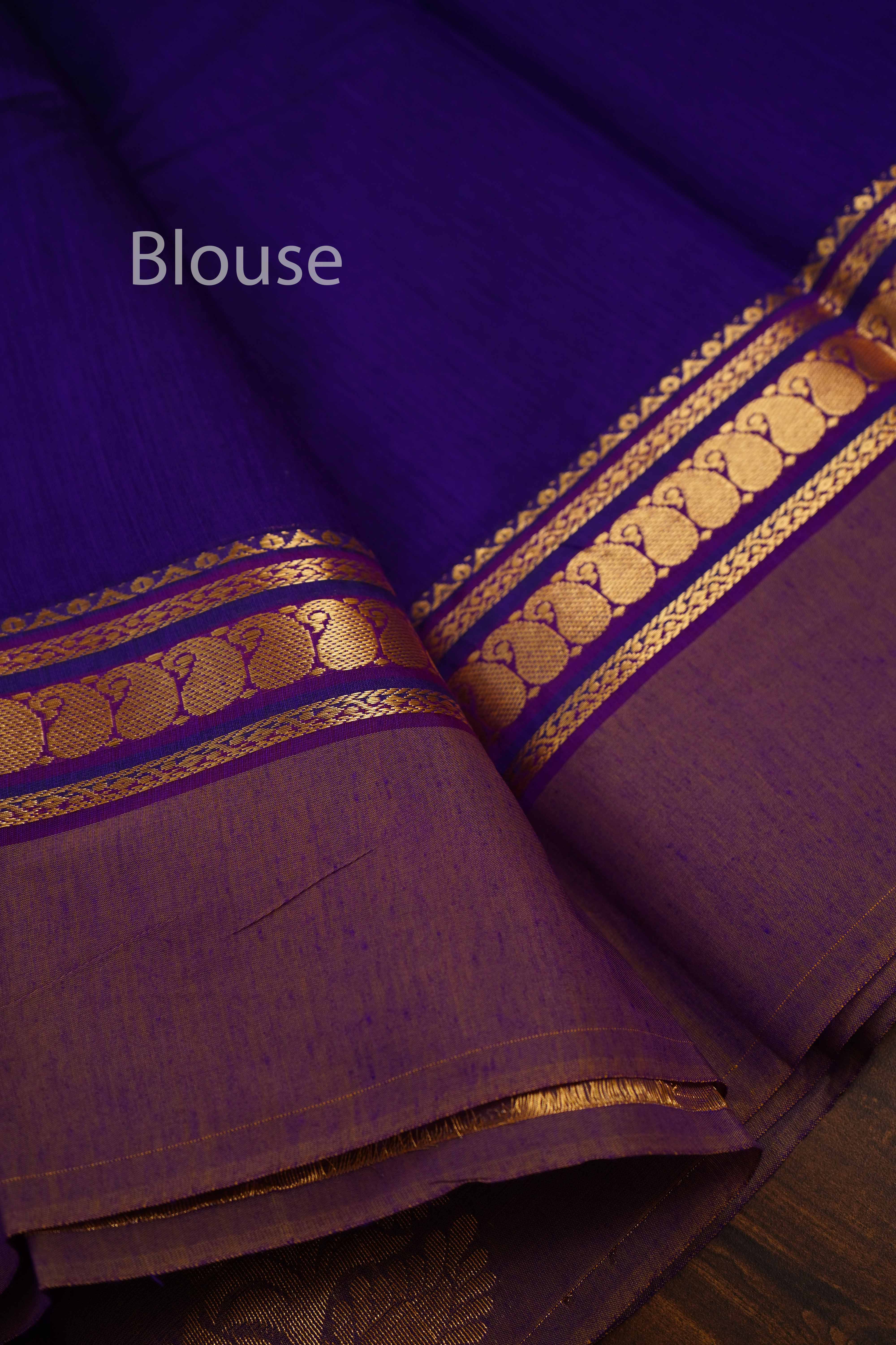 DARK LAVENDER PURE SILK COTTON - Queens Jewel Emporium