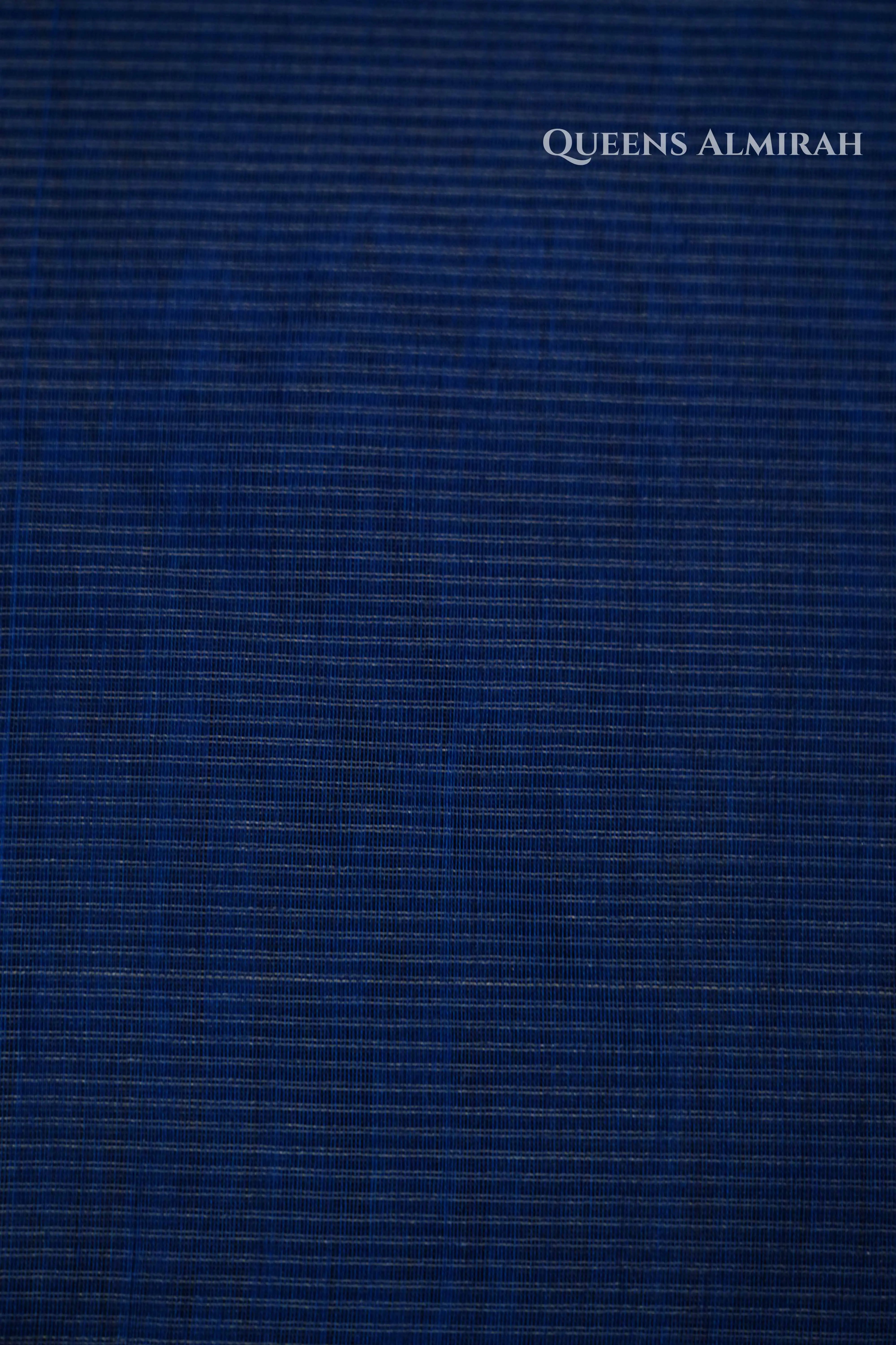 Dusky Blue Maheshwari Silk Cotton Saree QUEENS ALMIRAH