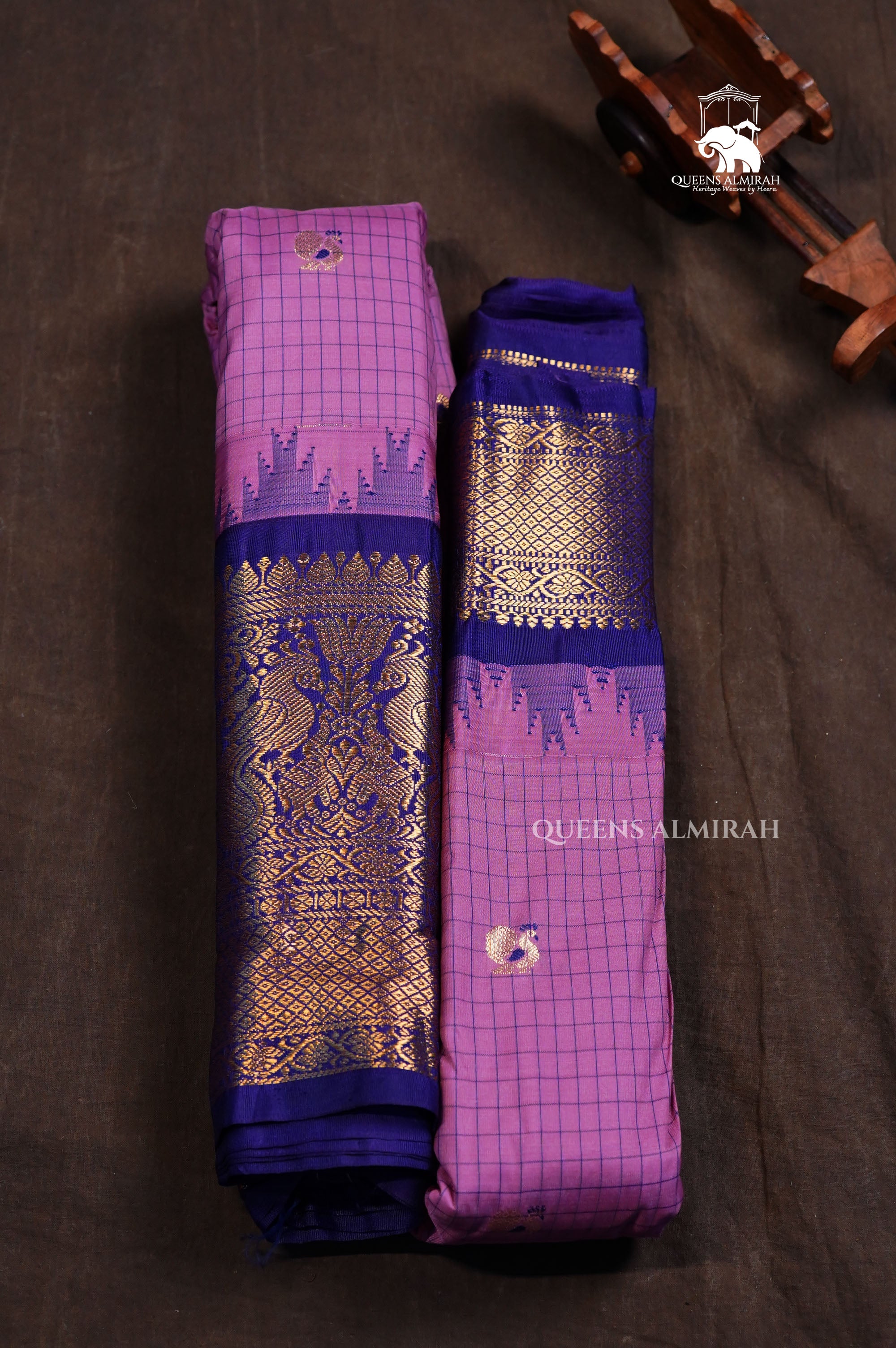 Onion Pink Kattam Semi Gadwal Silk Saree