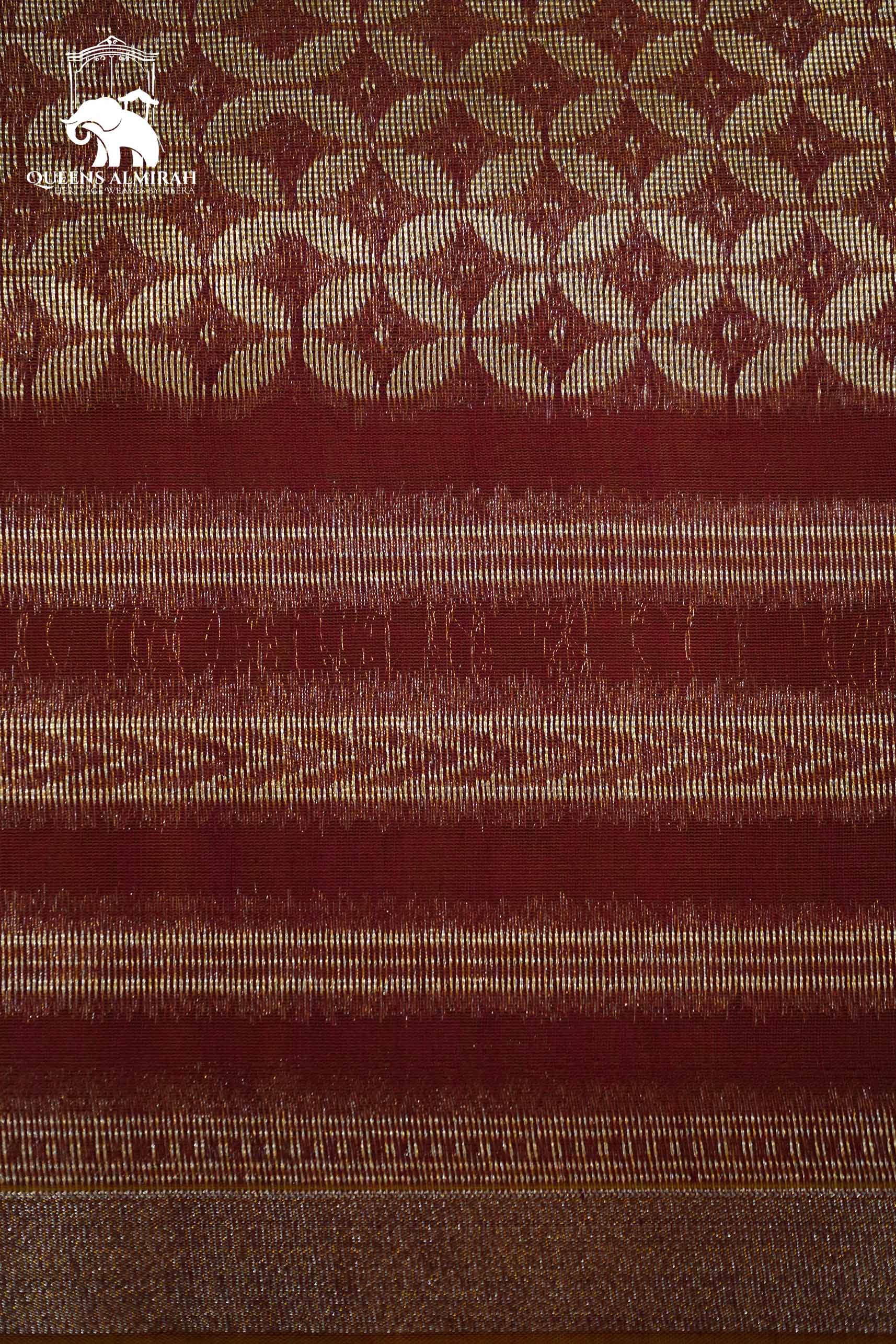 FOUR PETALS PINKISH MUSTARD WITH WOVEN BORDER SILK COTTON SAREE - Queens Jewel Emporium
