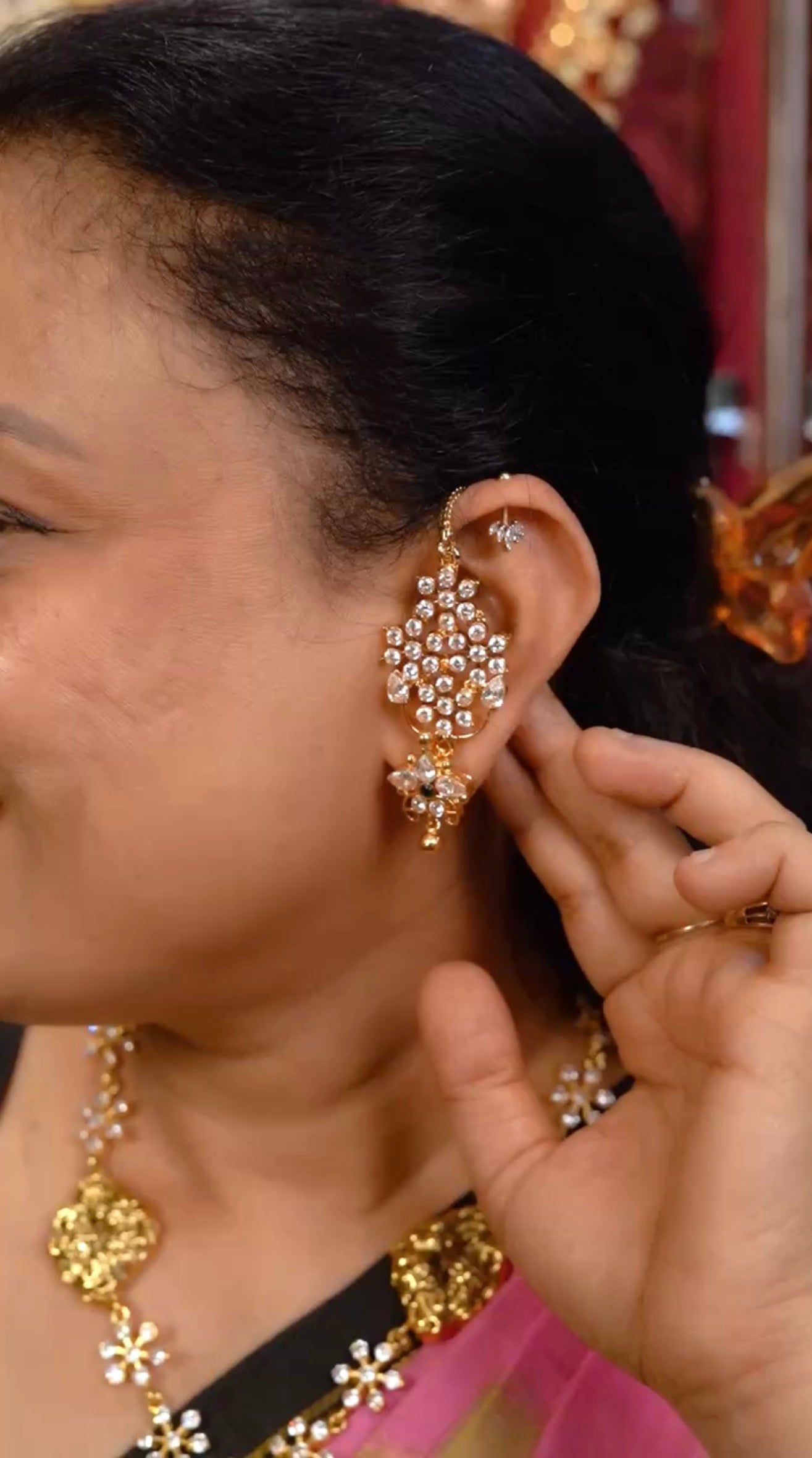 Agalya Zircon Ear Mattal