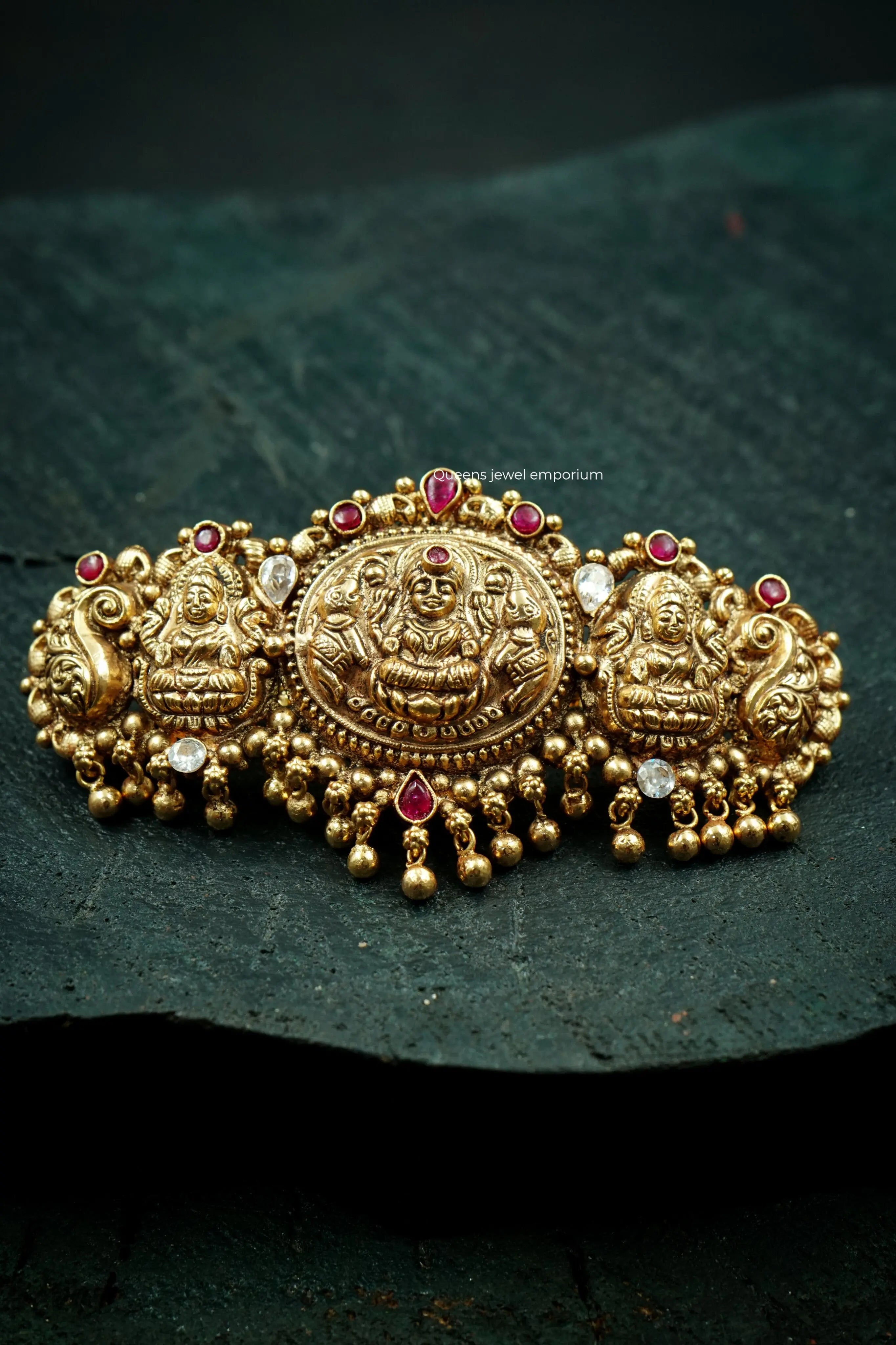 GAJA LAKSHMI HAIR CLIP - Queens Jewel Emporium