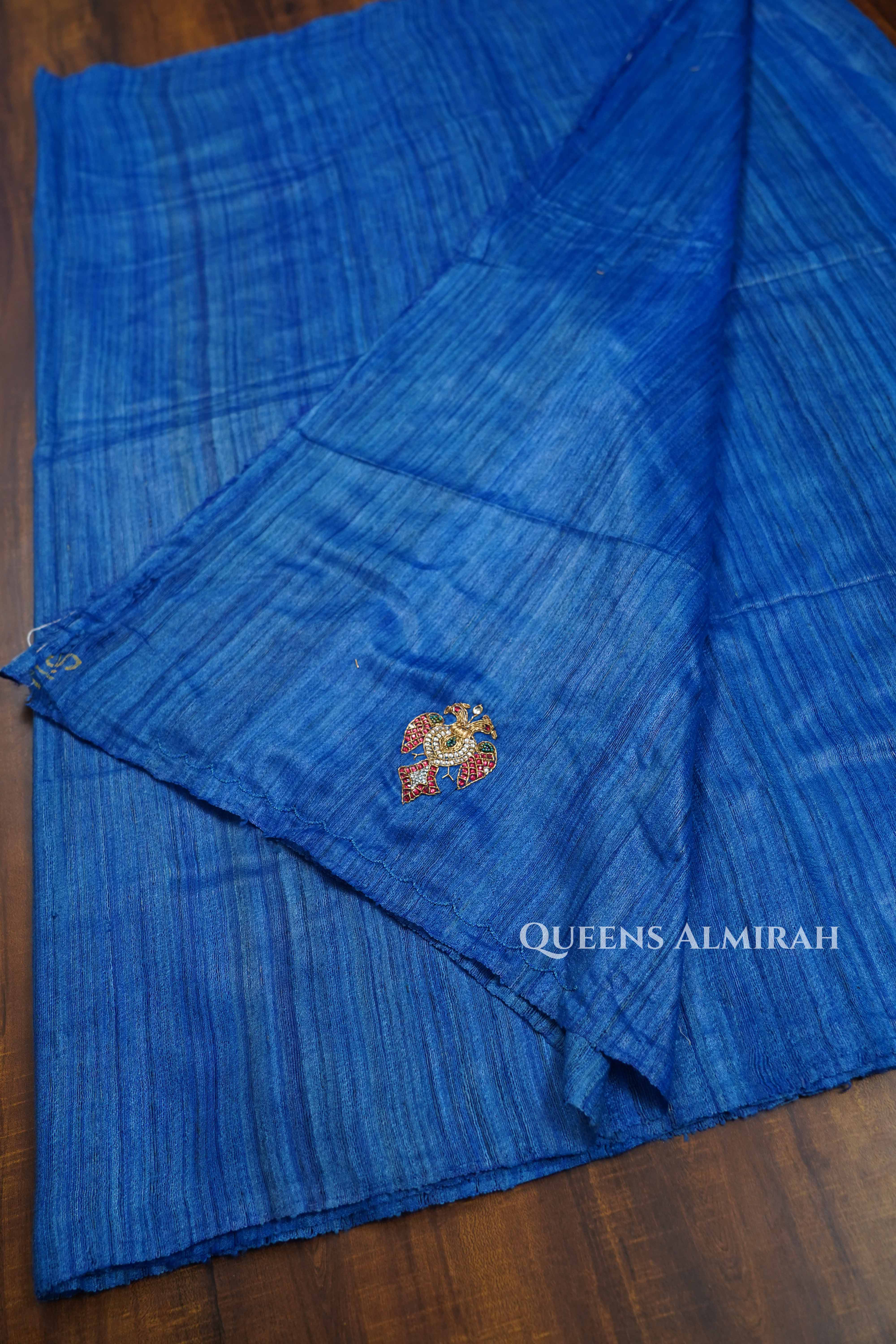 Ganda Berunda Pure Tussar Silk Saree QUEENS ALMIRAH
