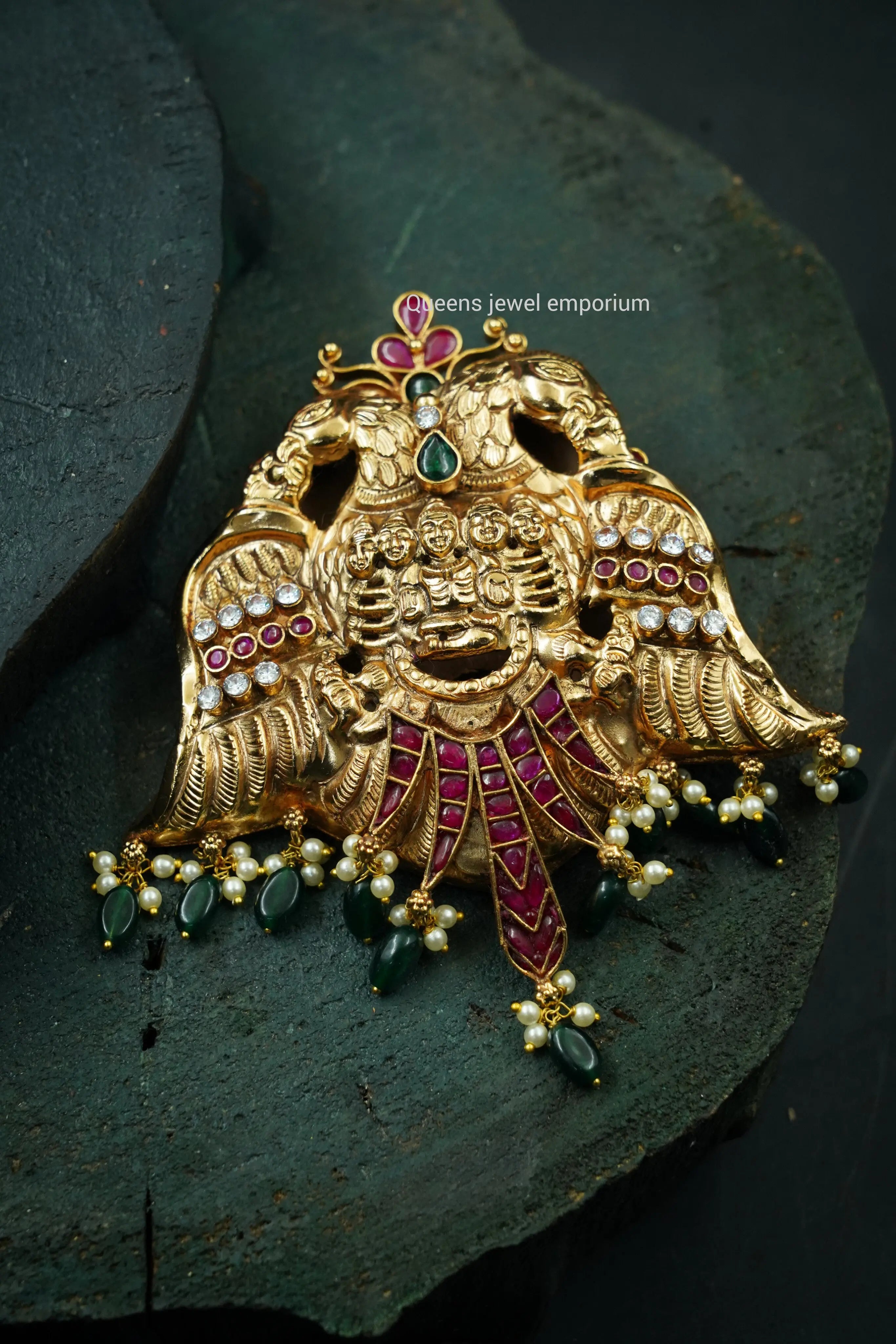 Garudaanjali Lakshmi Pendant Queens Jewel Emporium