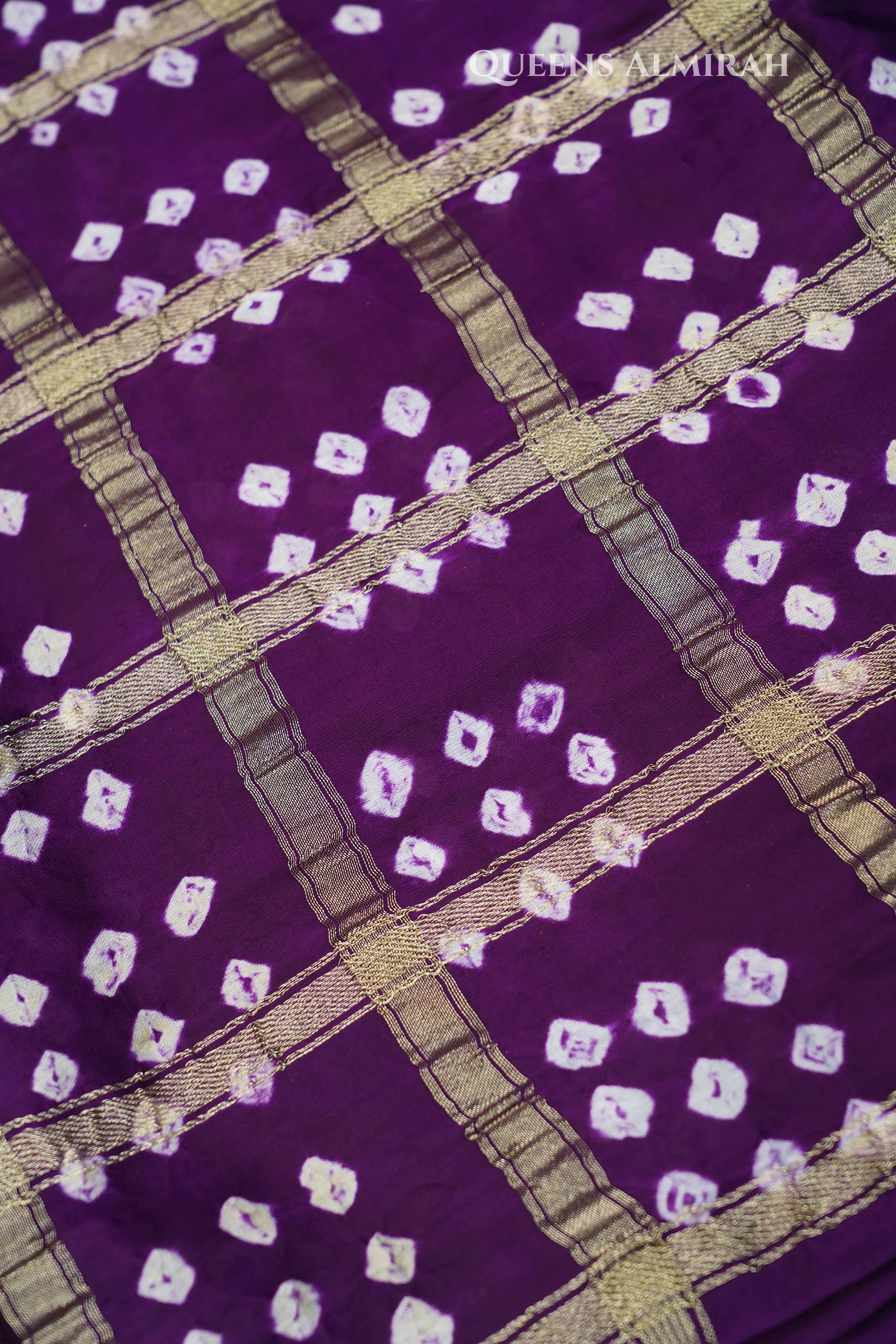 Grape Purple Modal Silk Saree QUEENS ALMIRAH