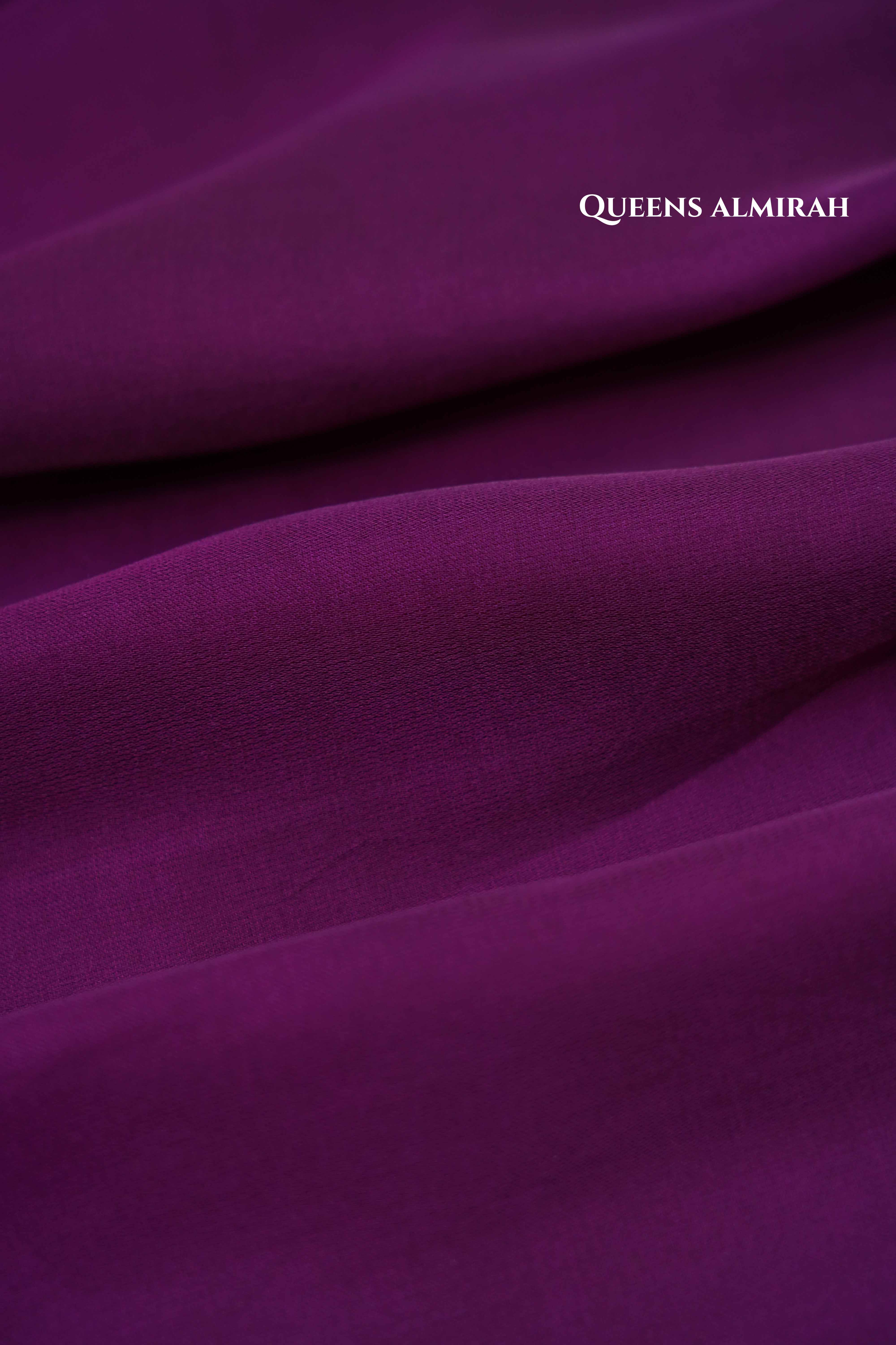 Grape Purple Modal Silk Saree - Queens Jewel Emporium