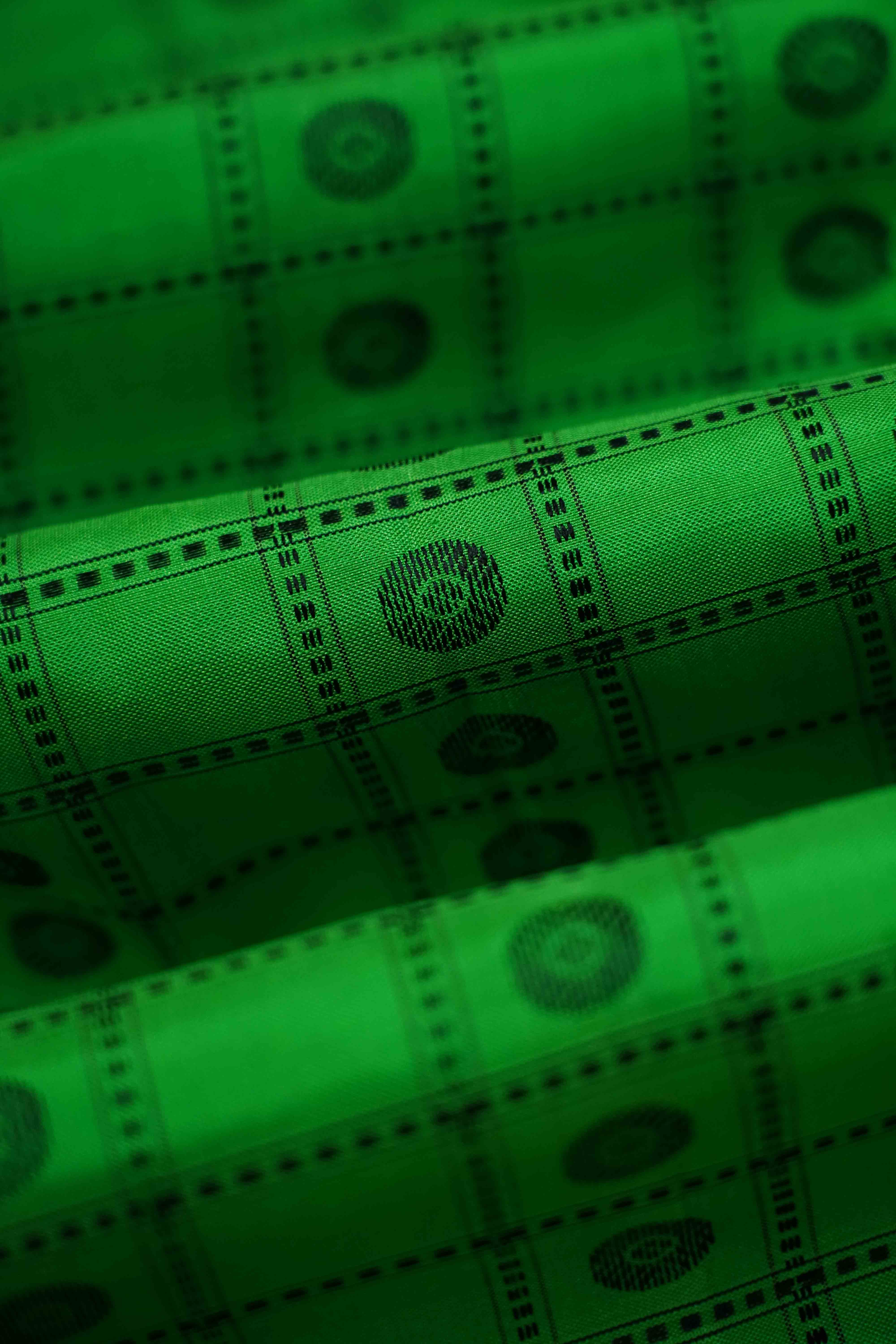 GRASS GREEN WITH OLIVE GREEN PURE KANCHIVARAM SILK SAREE - Queens Jewel Emporium