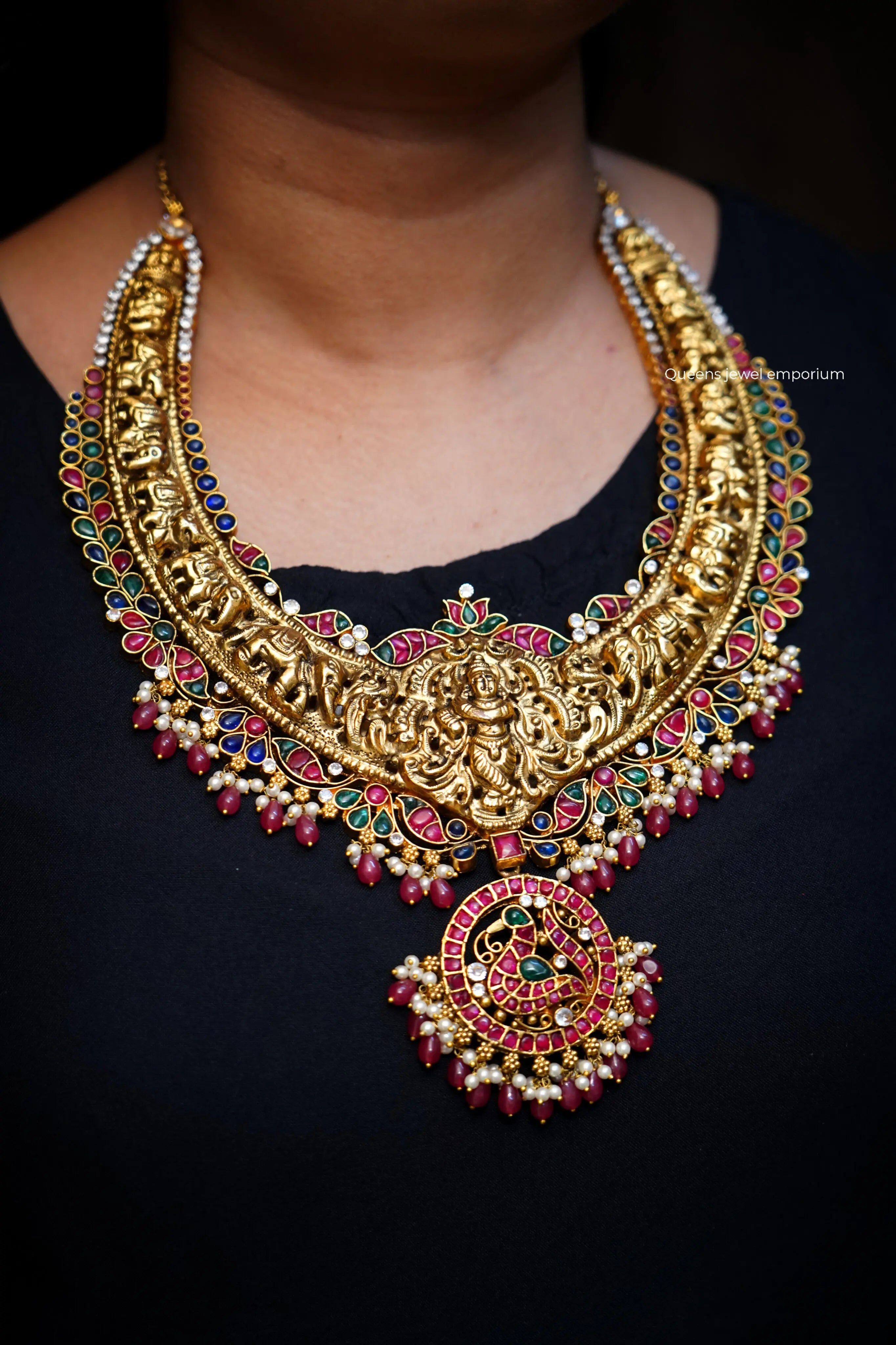 HAMSAVENI KANTI NECKLACE - Queens Jewel Emporium