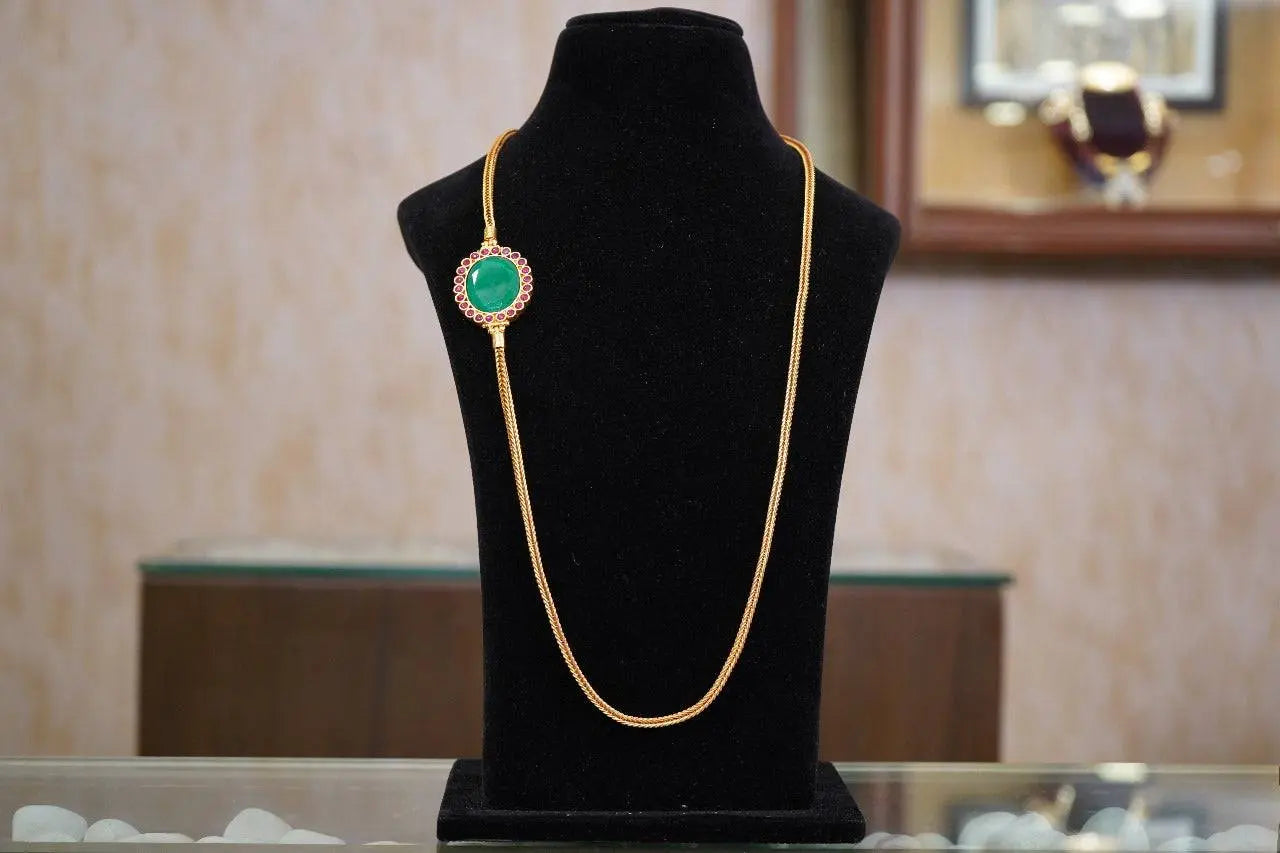 HARITA MOGAPPU CHAIN - Queens Jewel Emporium