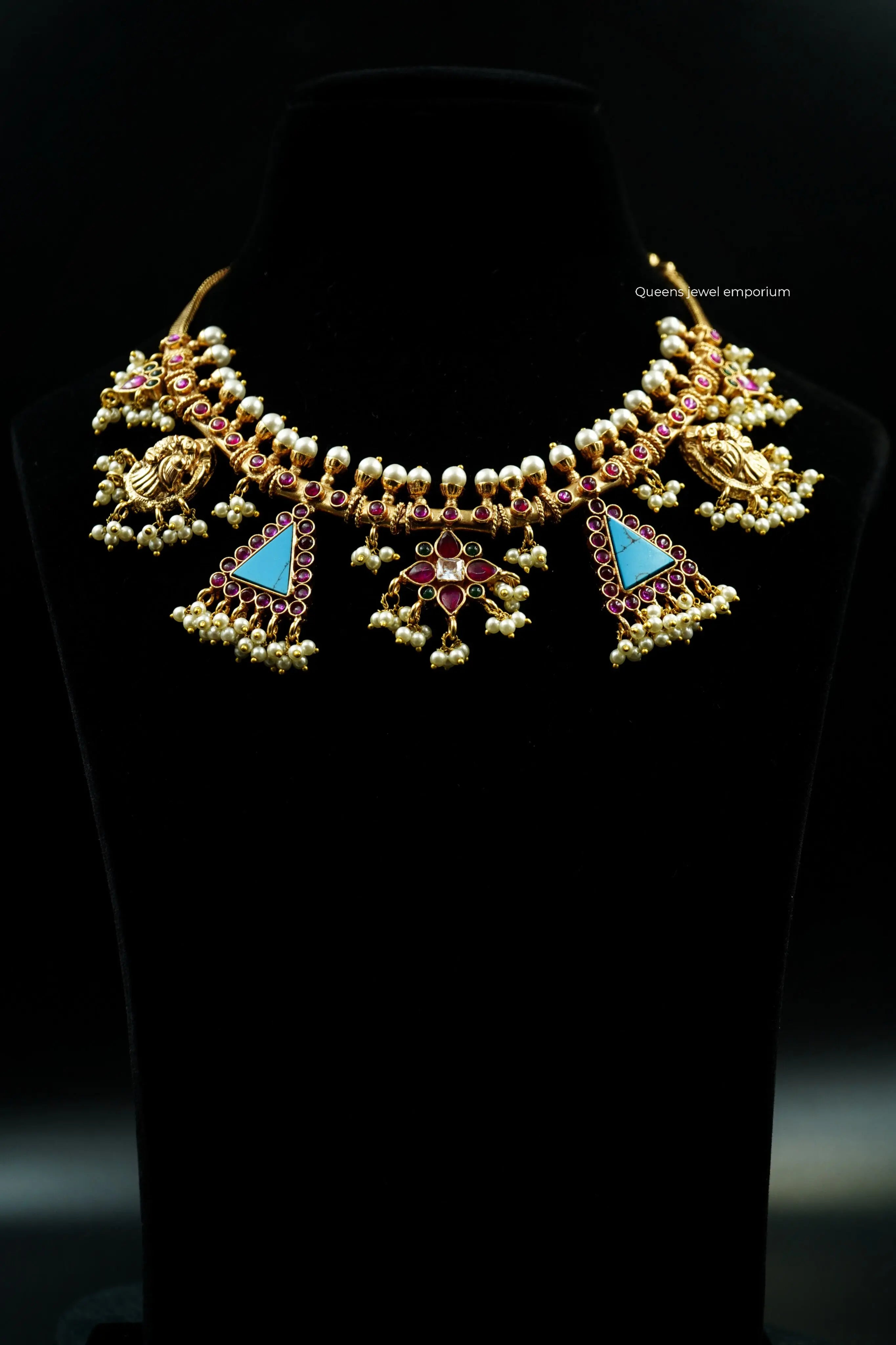 HEMAVATHI GUTTA PUSALU NECKLACE - Queens Jewel Emporium