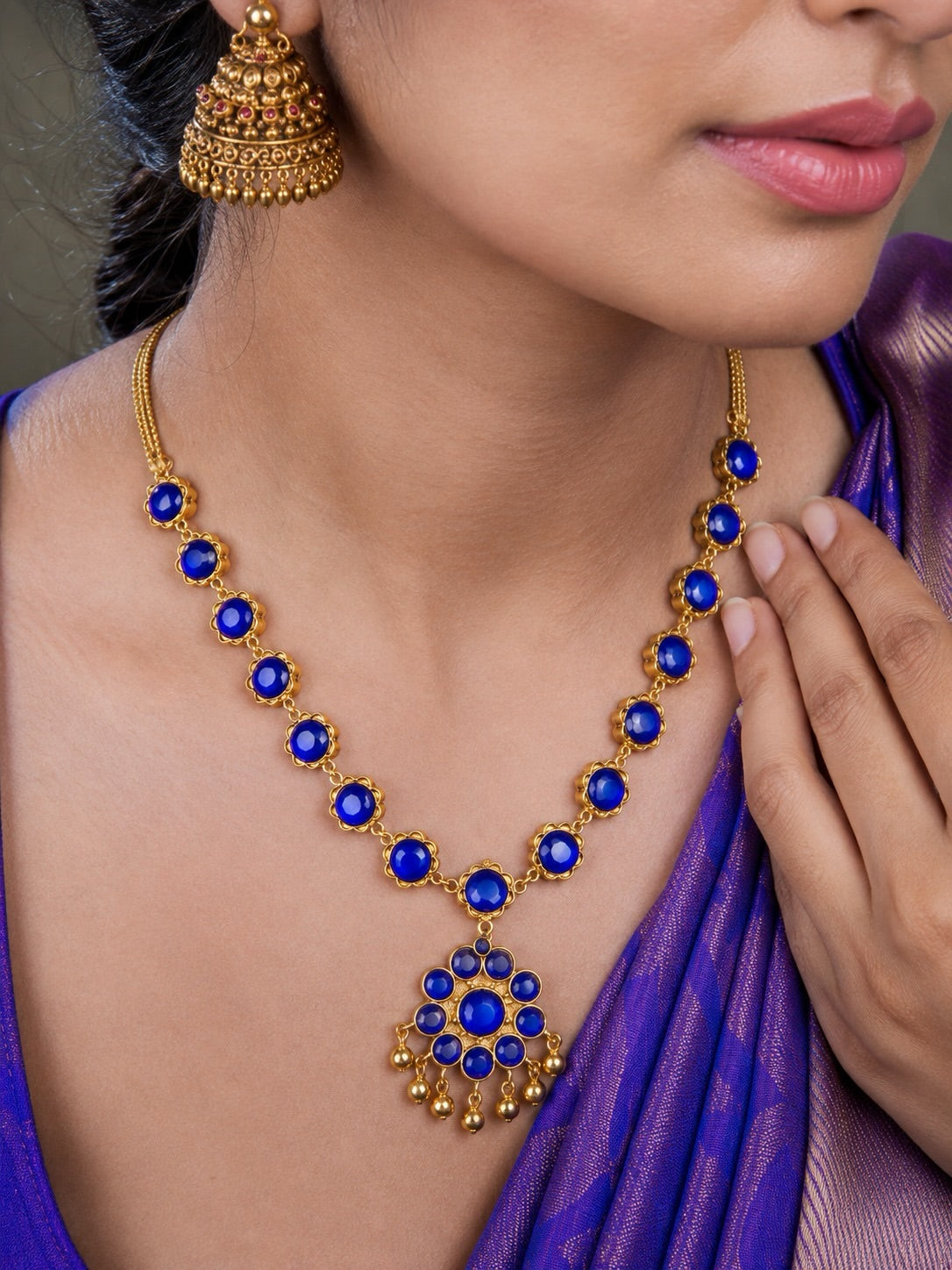 Indraneelam Necklace