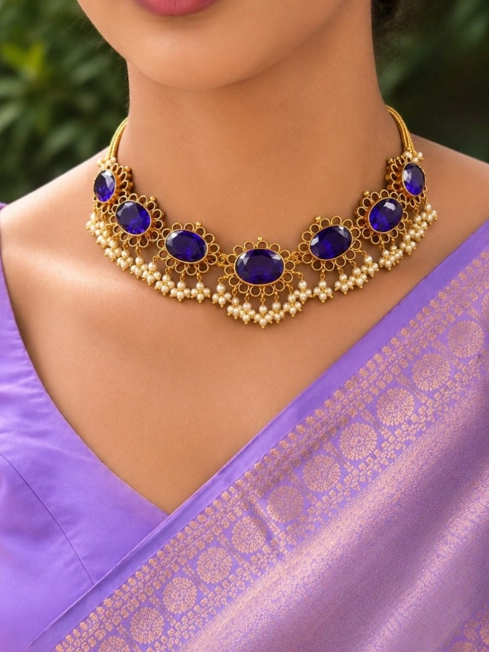 Niharika Necklace Violet
