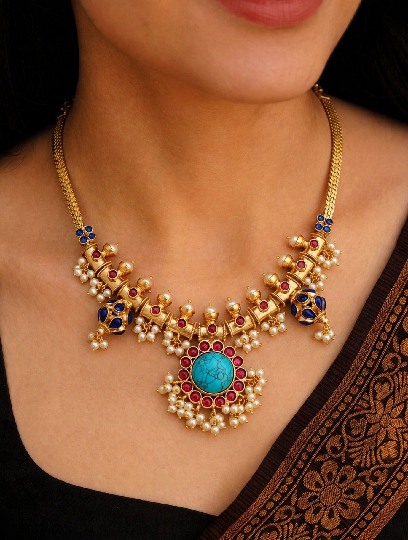 Sivakami Guttapusalu Necklace
