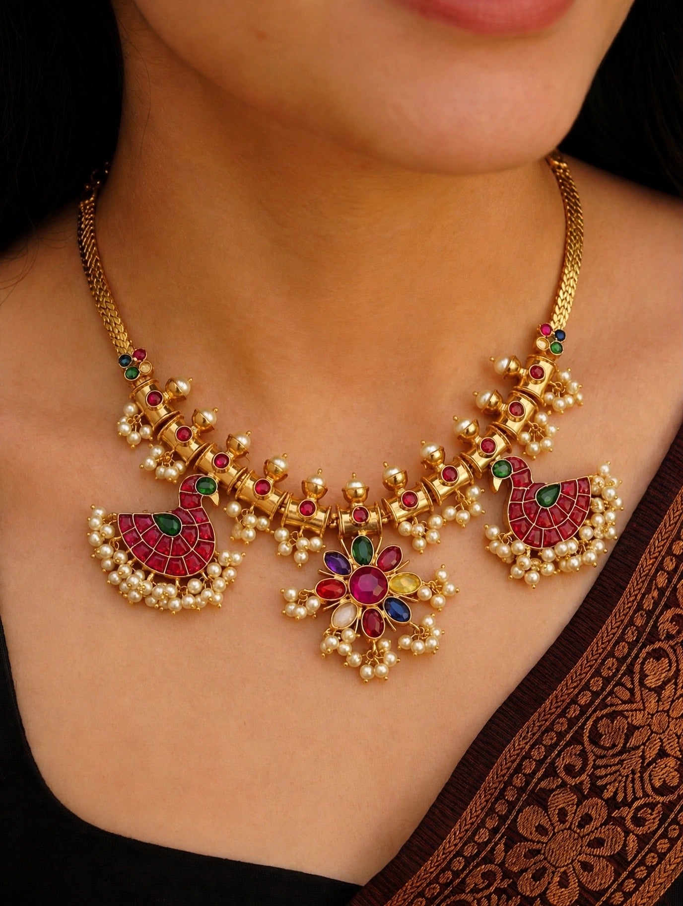 Saroja Guttapusalu Necklace