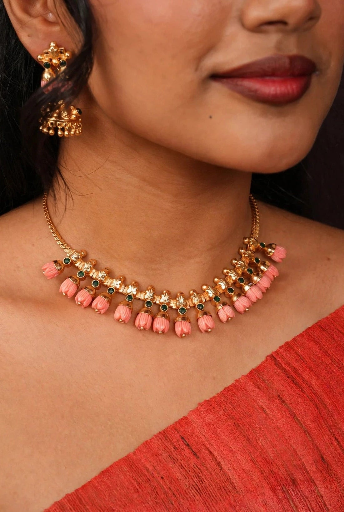 Pavalamalli Short Necklace