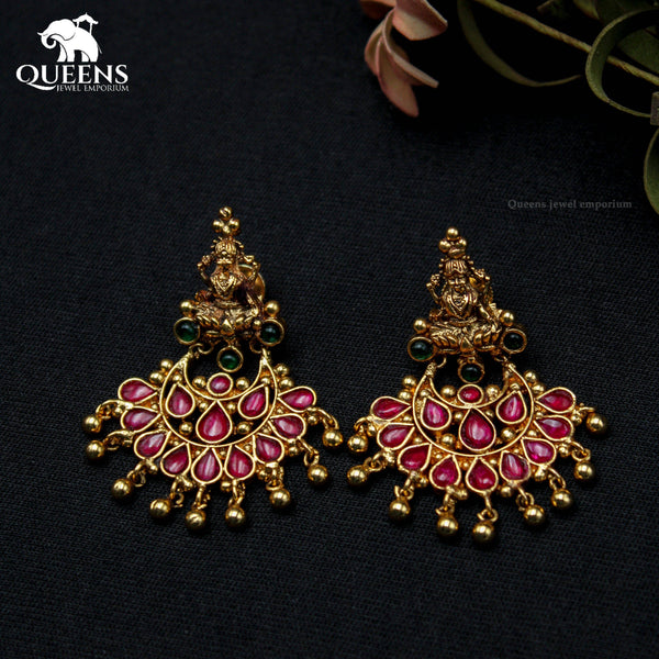 MOHANA CHANDBALI EARRINGS - Queens Jewel Emporium