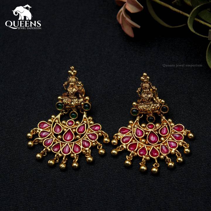 MOHANA CHANDBALI EARRINGS - Queens Jewel Emporium