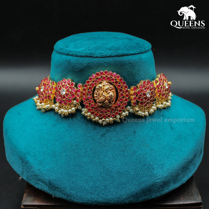 VENDHAGAI KEMP CHOKER - Queens Jewel Emporium