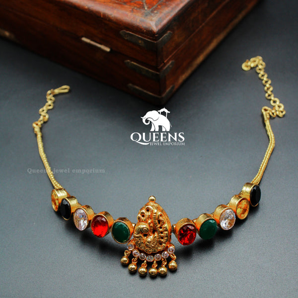 AADHAVI CHOKER - NAVARATNA - Queens Jewel Emporium