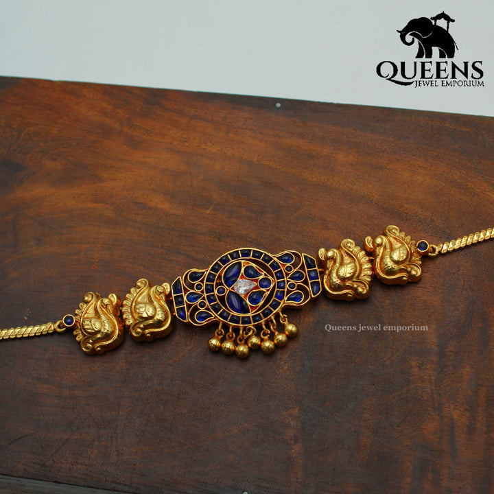 BRINDA CHOKER - BLUE - Queens Jewel Emporium