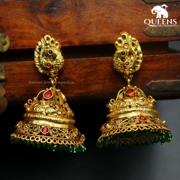 JAMUNA JUMBO JHUMKA - Queens Jewel Emporium