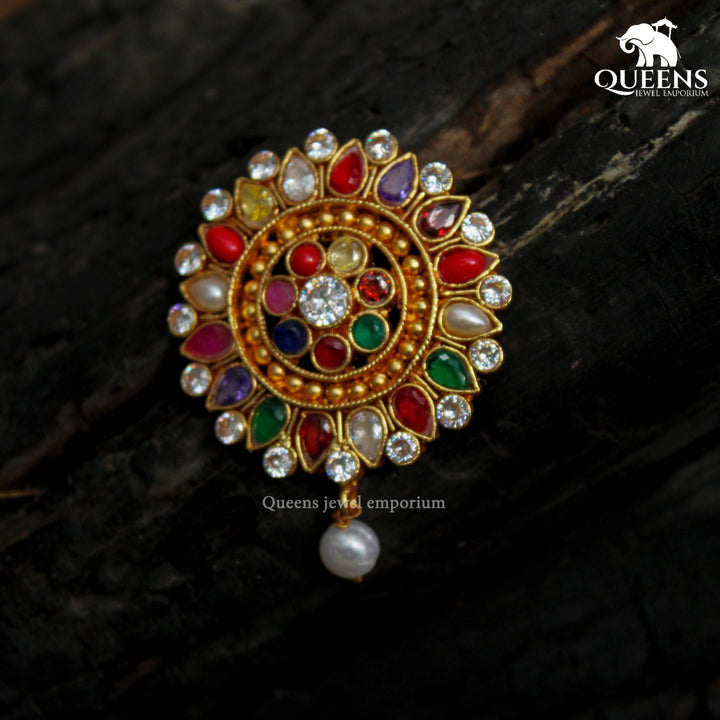 NAVARATNA PENDANT - Queens Jewel Emporium