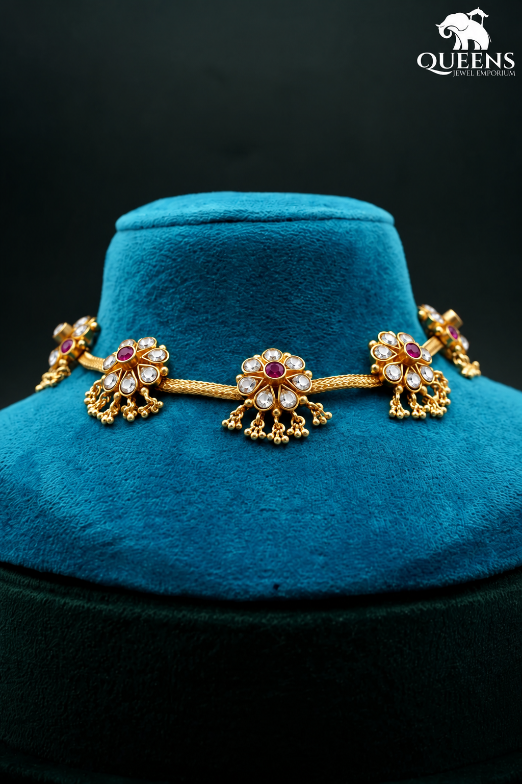 MADHUBANI ZIRCON NECKLACE