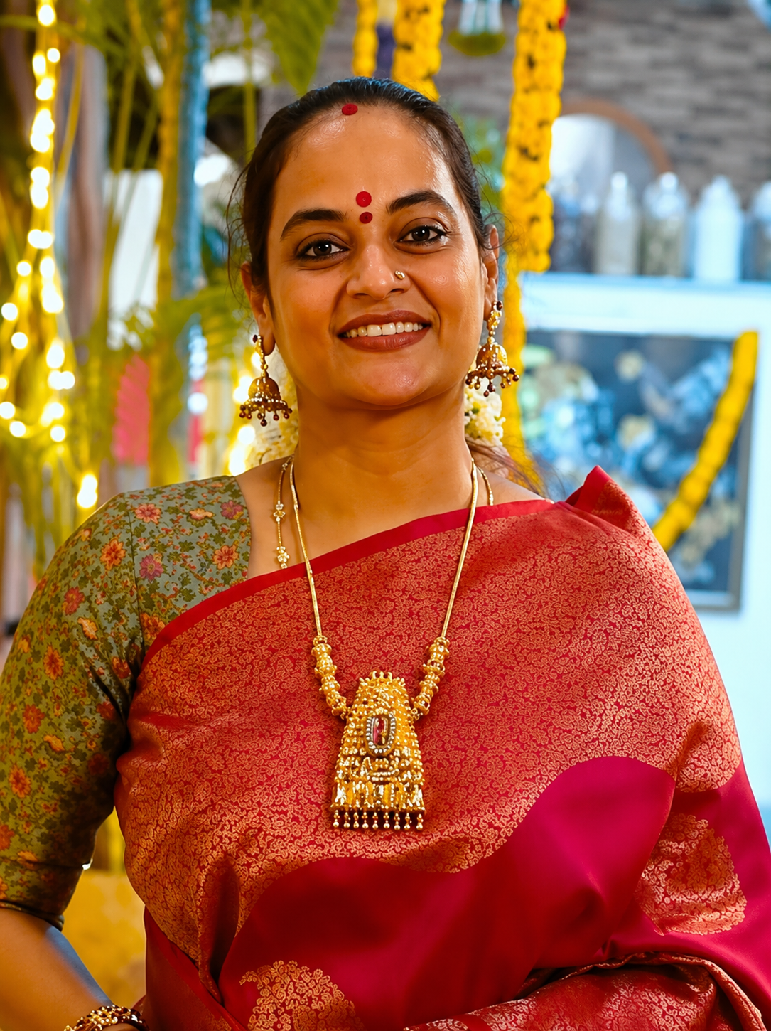 Thiruvasini Temple Gopuram Necklace