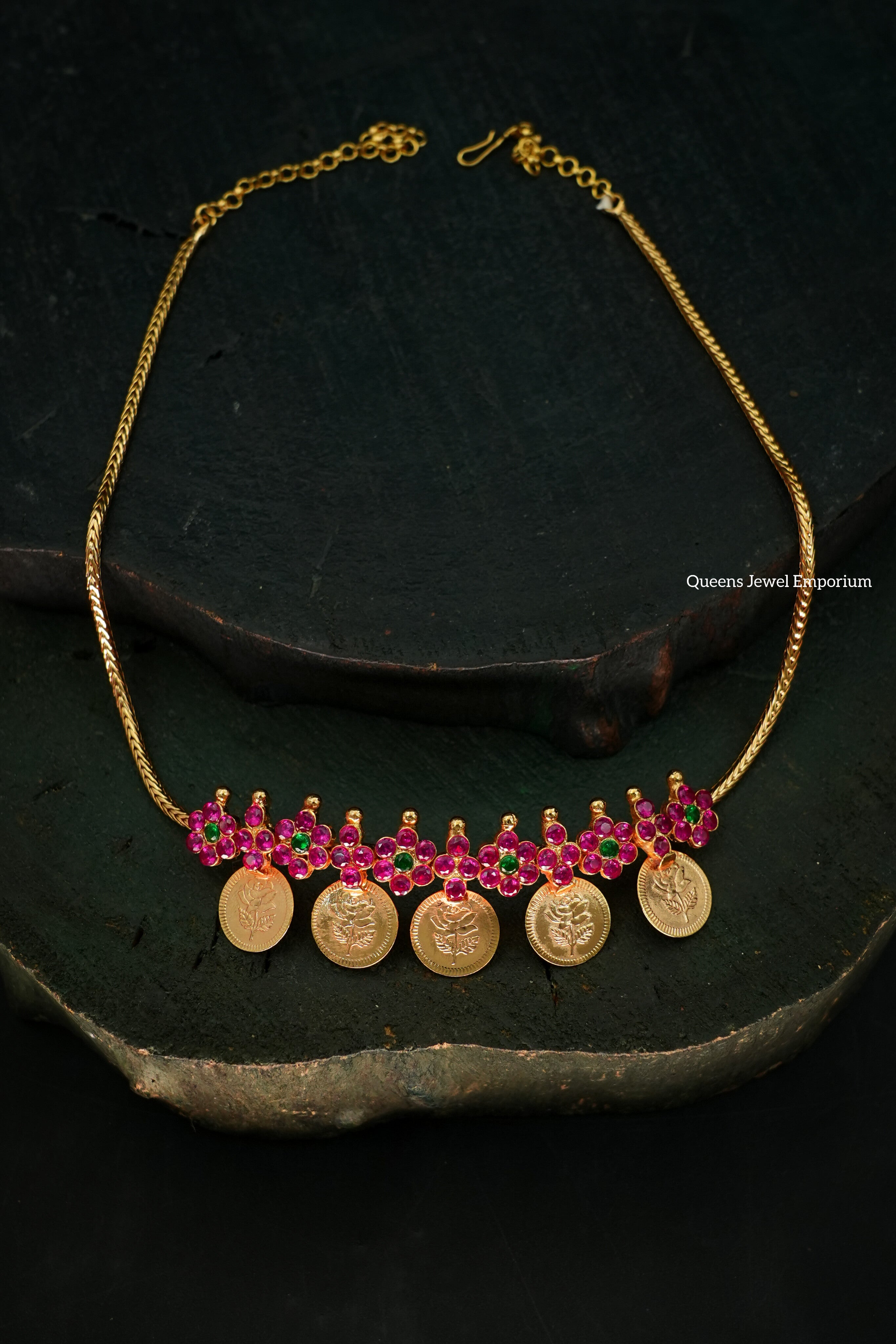 Alankara Rose Kasu Necklace
