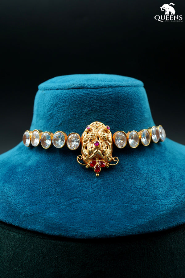 ANKITA CHOKER - WHITE - Queens Jewel Emporium