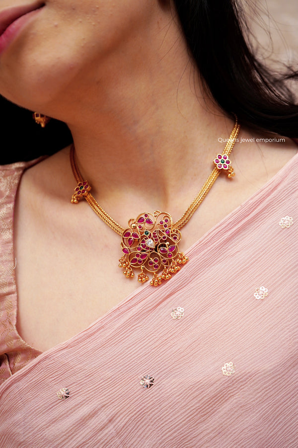ALANKARI  - ADIGAI NECKLACE - Queens Jewel Emporium