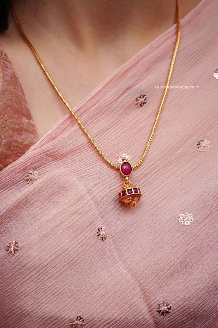 SHIVANGI - MINIMAL NECKLACE WITH EARRINGS - Queens Jewel Emporium