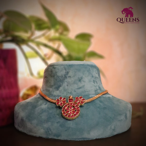 AADYA KEMP NECKLACE - RED - Queens Jewel Emporium