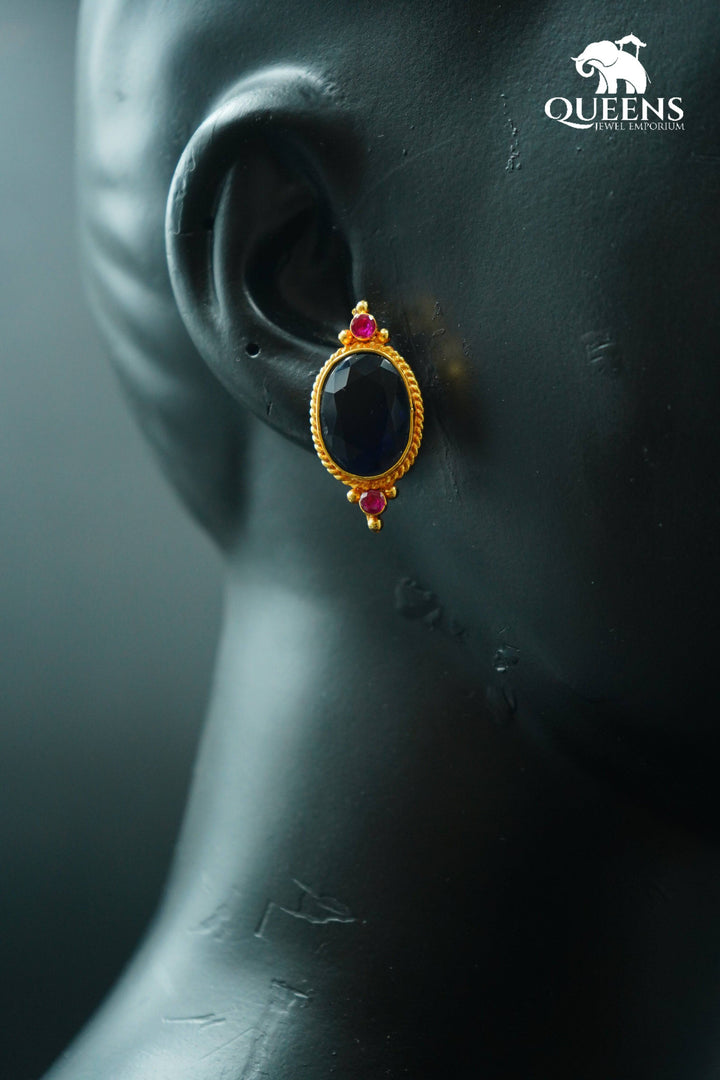 NAADHINI ZIRCON EARRINGS - Queens Jewel Emporium