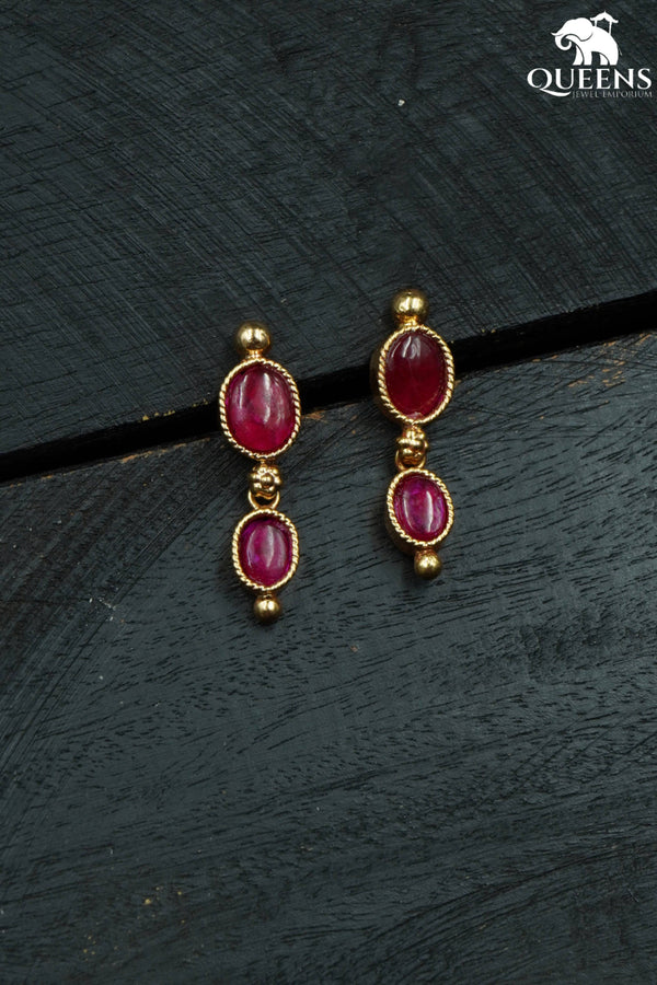 ADITI KEMP SIMPLE EARRING - Queens Jewel Emporium