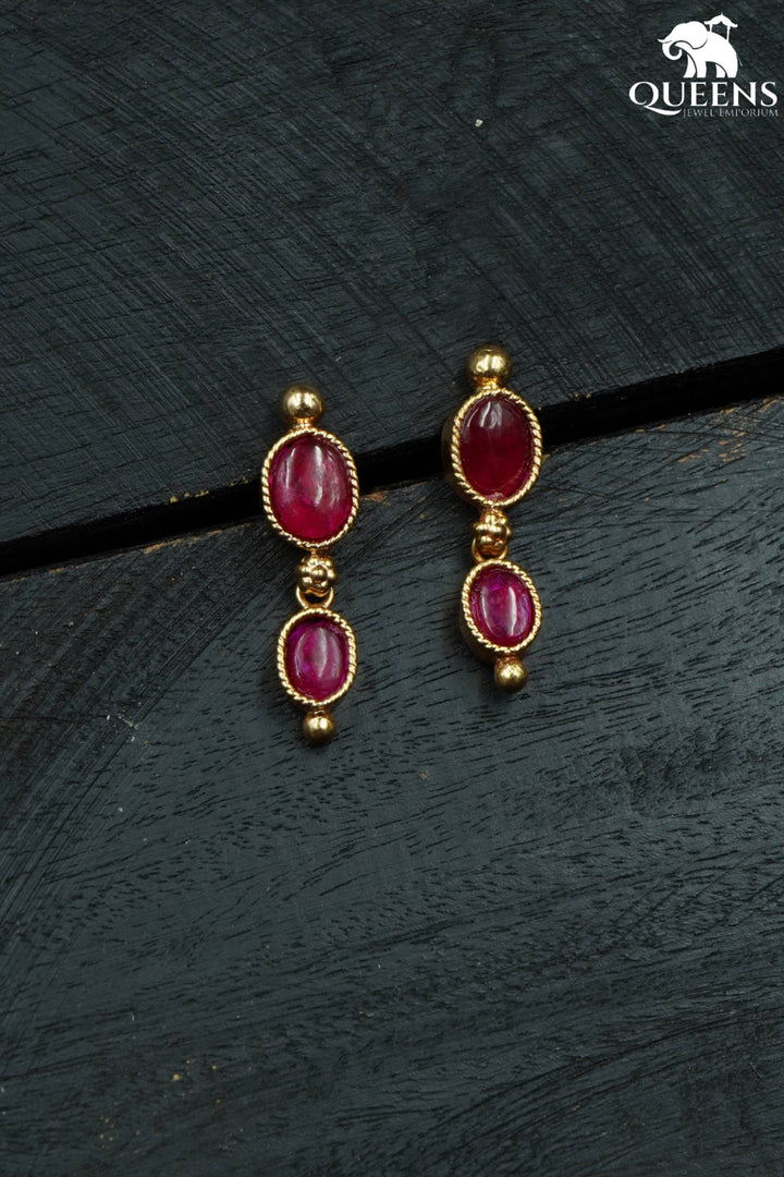 ADITI KEMP SIMPLE EARRING - Queens Jewel Emporium