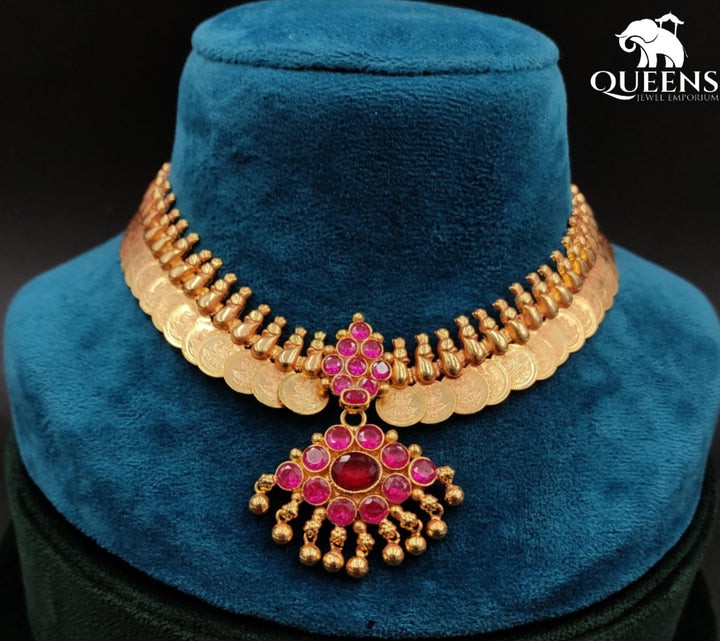 KANIMOZHI KASU NECKLACE - Queens Jewel Emporium