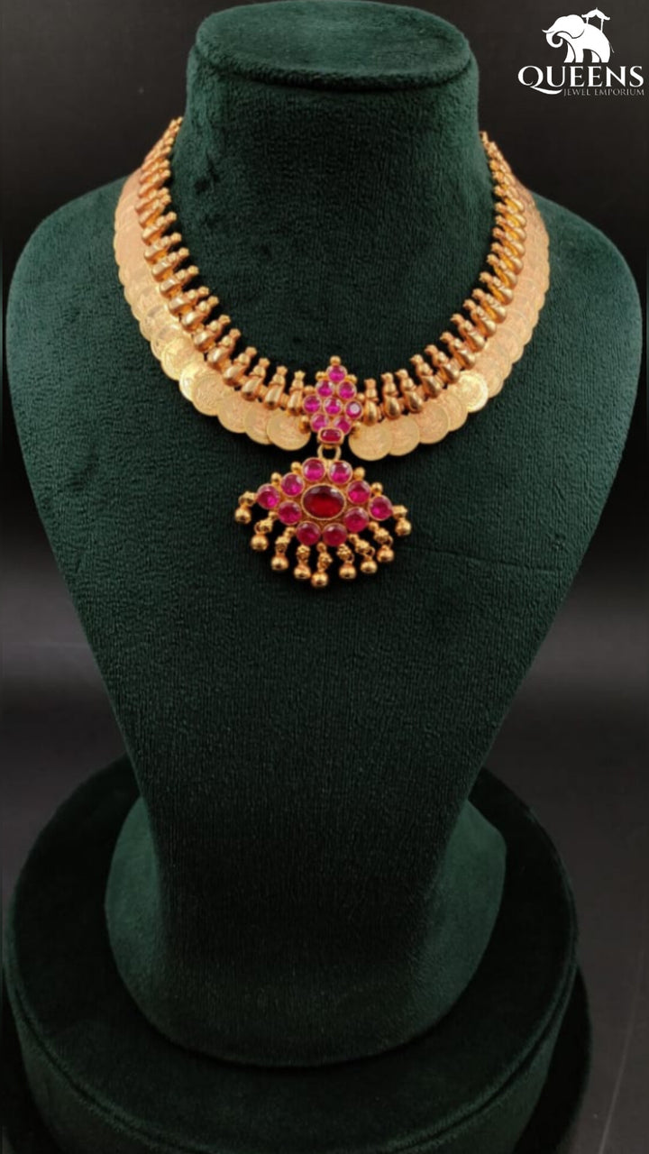 KANIMOZHI KASU NECKLACE - Queens Jewel Emporium